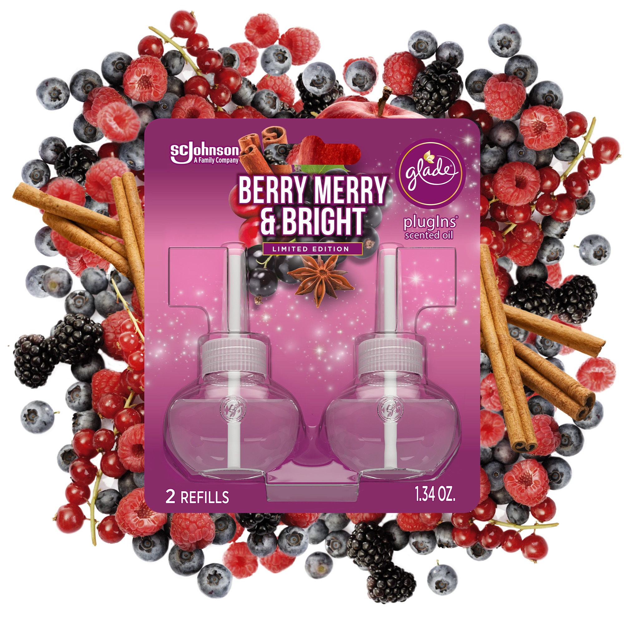 Glade 1.34-fl oz Berry Refill Air Freshener (2-Pack) in the Air