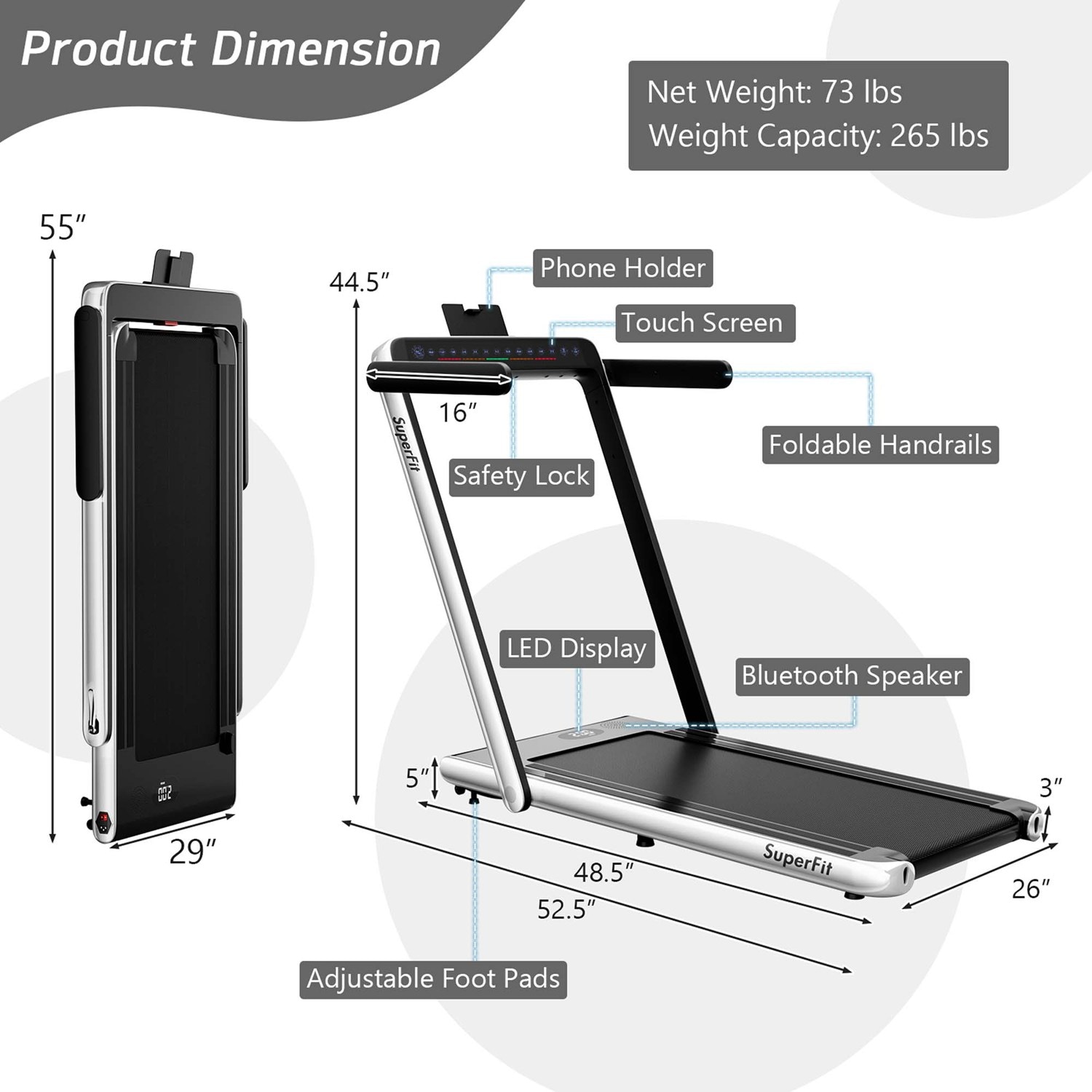 Costway CSHY000960 treadmills - View #4