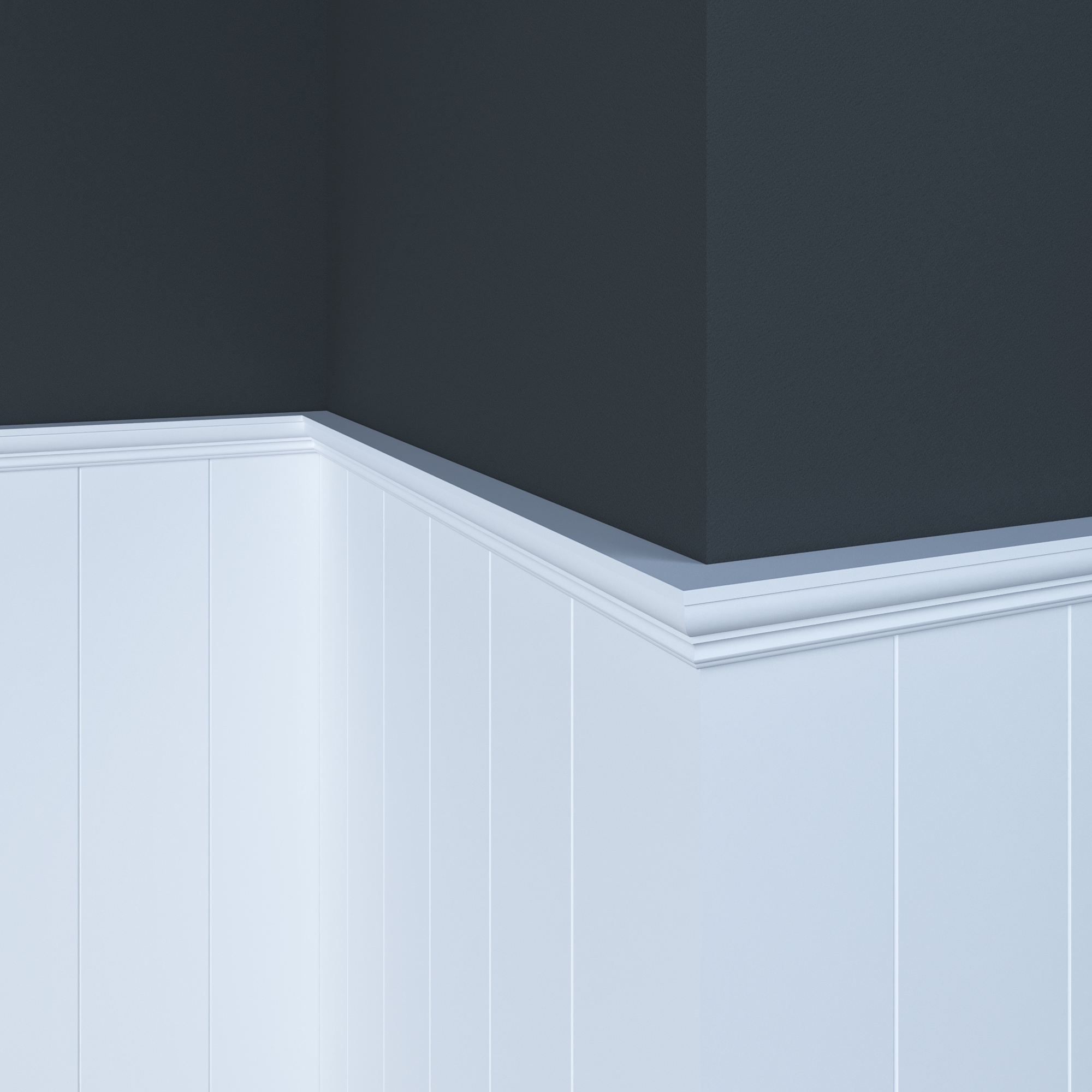 Ornamental Mouldings 10039-4WHW Chair-Rail-Moulding - View #4