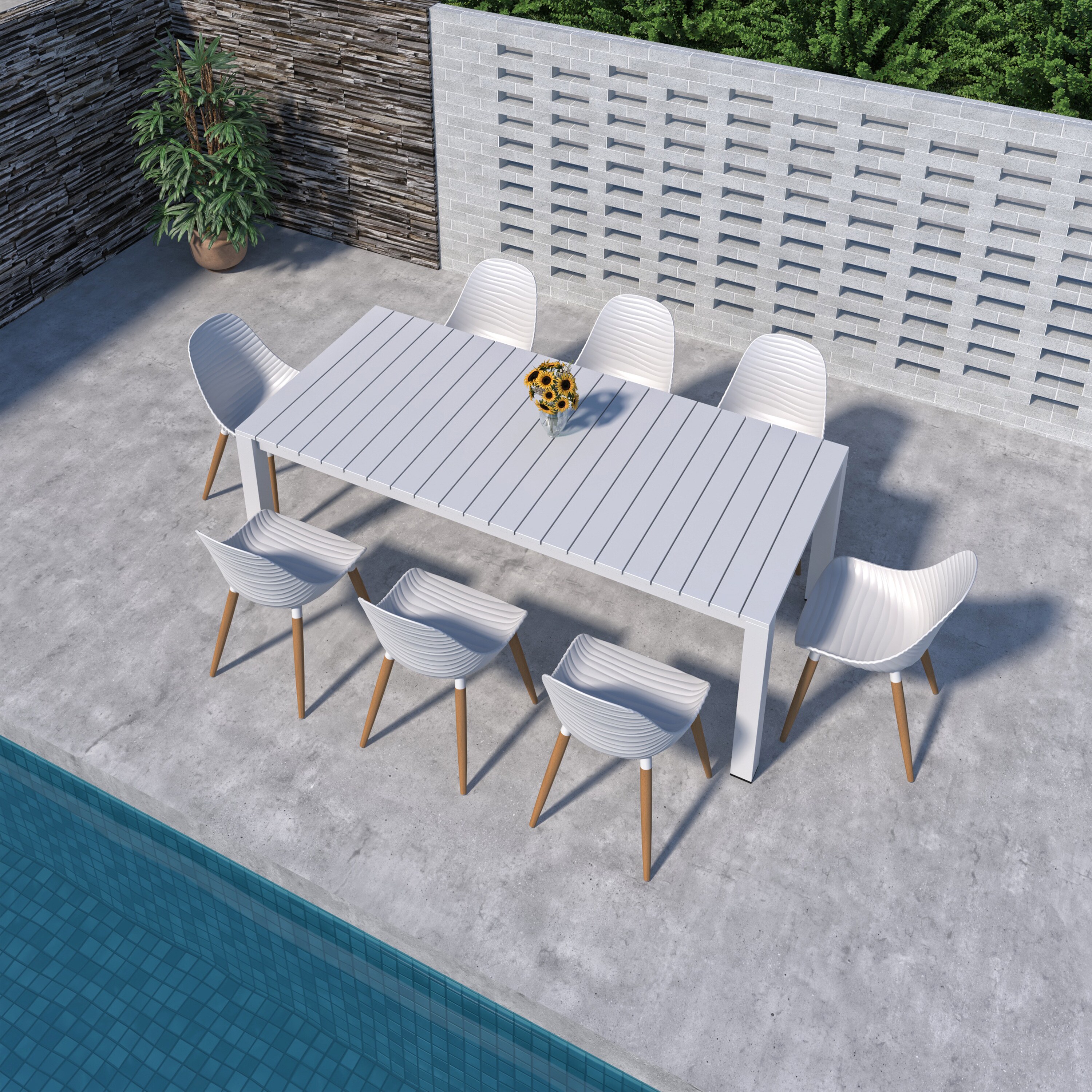 Amazonia LWS-CALRCTWT-8STWHTL Patio-Dining-Sets - View #2