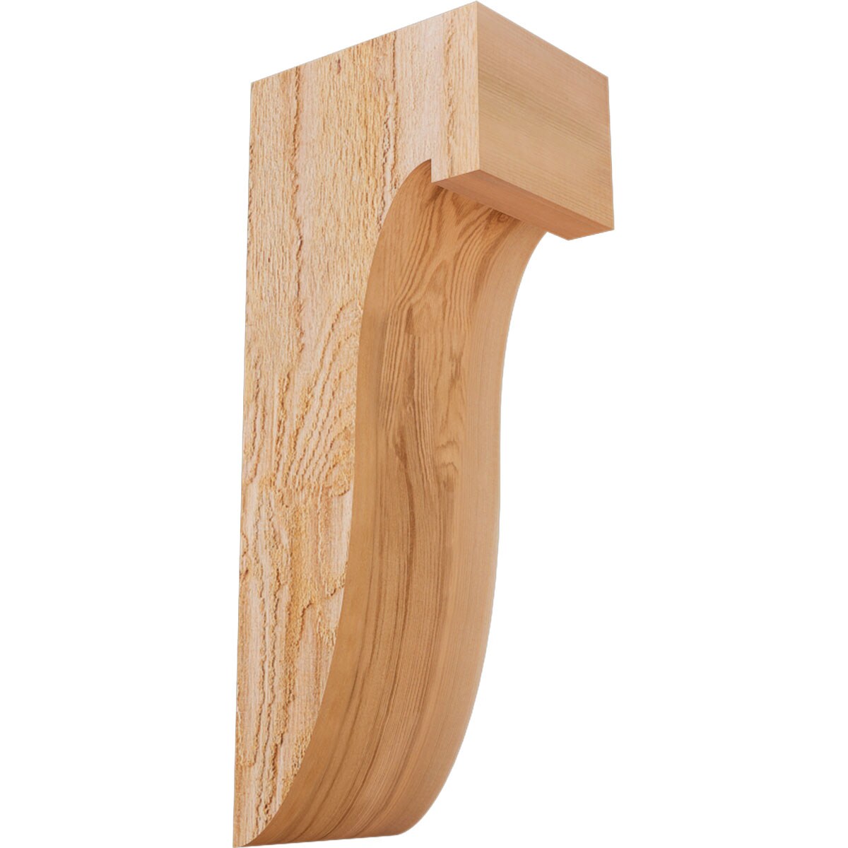 Ekena Millwork COR06X08X20DEL00RWR 6-in x 8-in x 20-in Del monte Unfinished Western red cedar Wood Paintable/Stainable Corbel