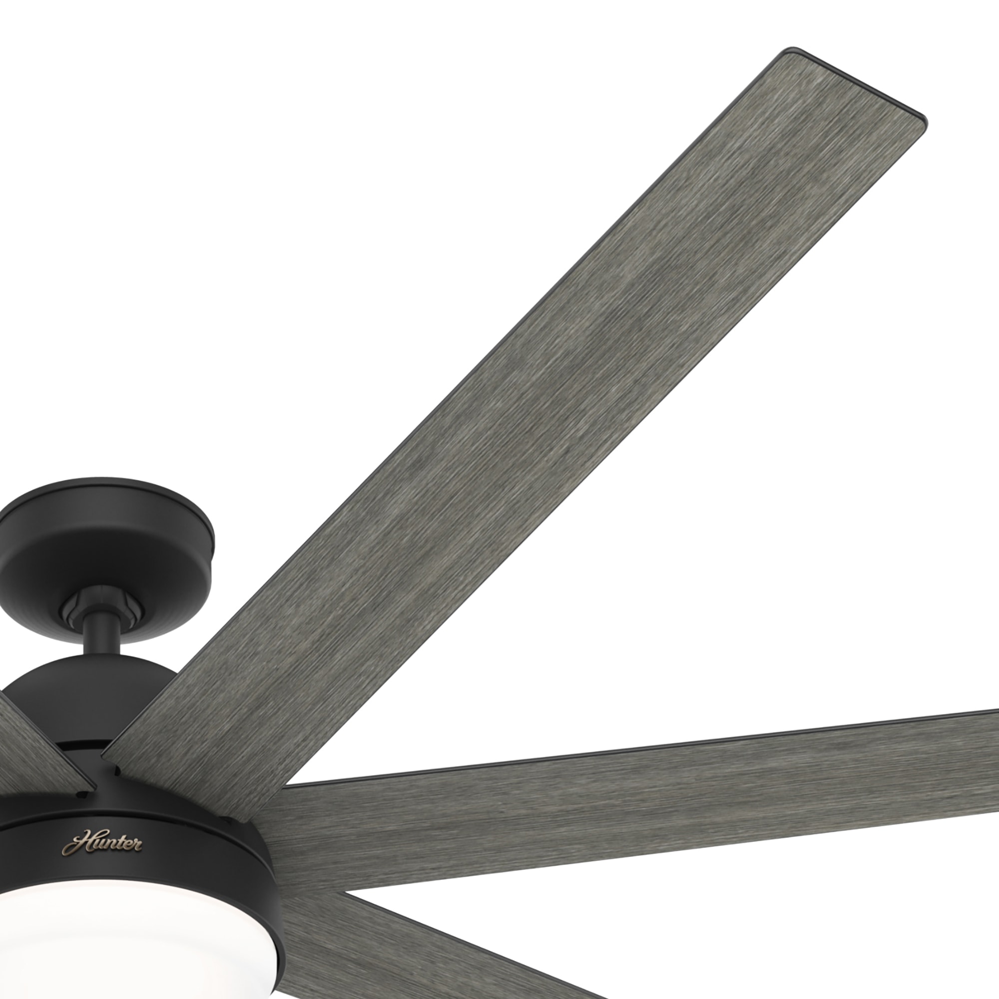 Hunter Phenomenon Simpleconnect 70 In Matte Black With Dark Gray Oak Blades Led Indoor Smart 4186