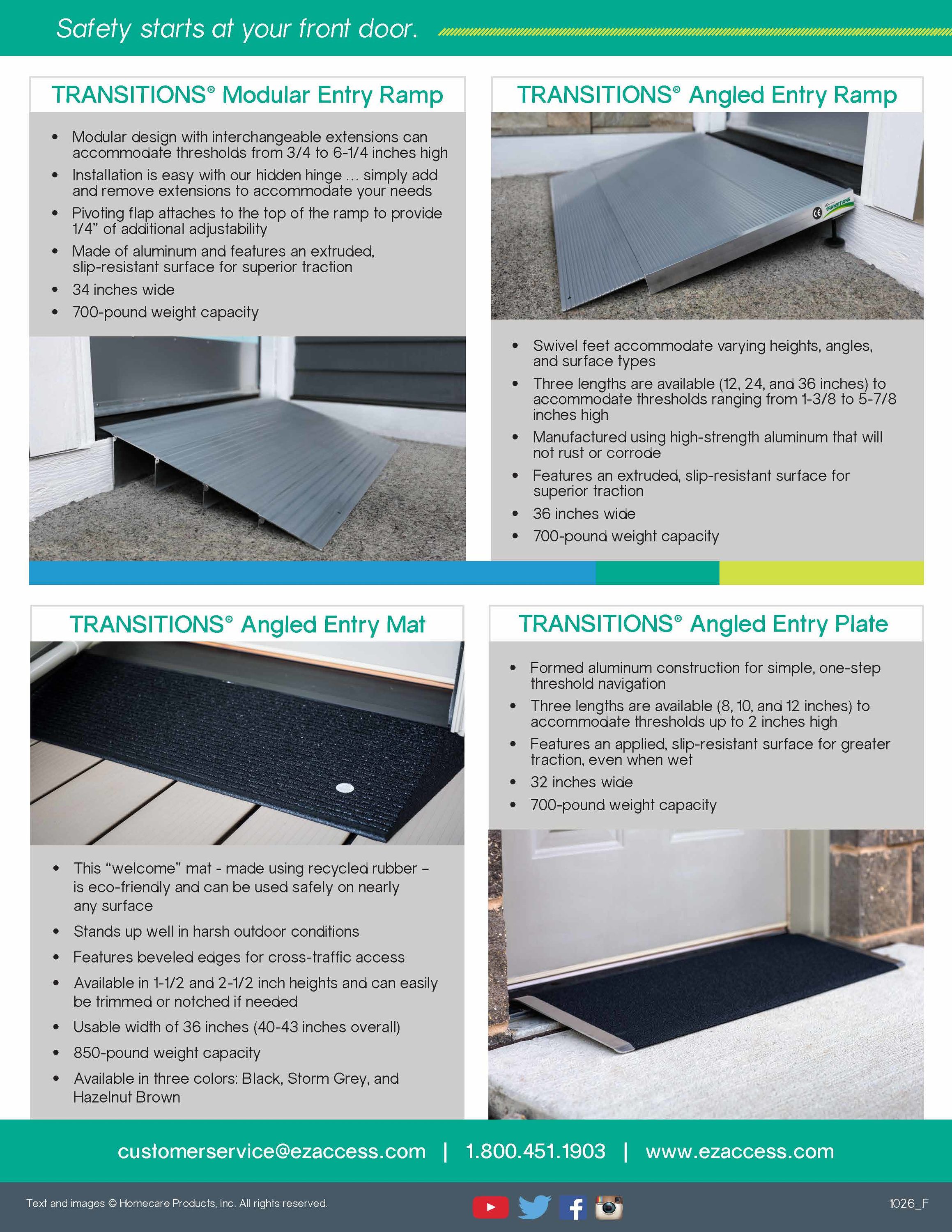 TRANSITIONS® Modular Entry Mat by EZ-ACCESS