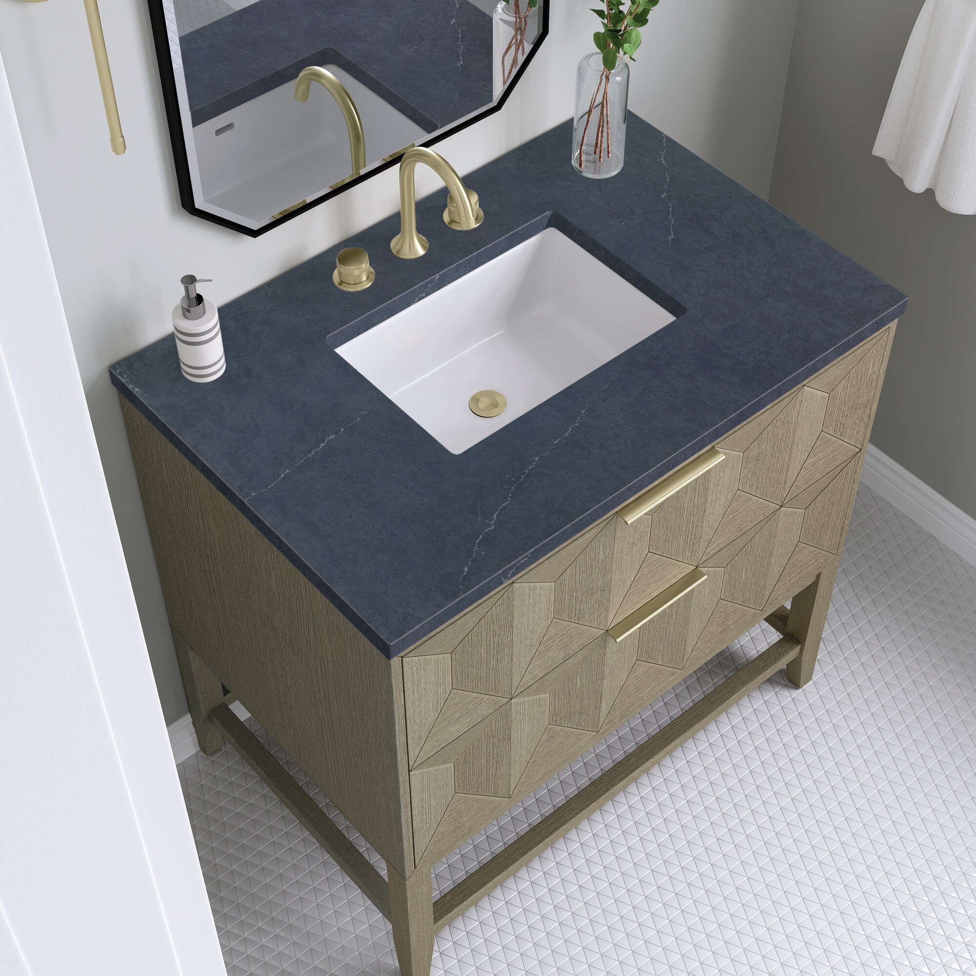 James Martin Vanities D100-V36-PBO-3CSP Bath-Vanity-Combo - View #5