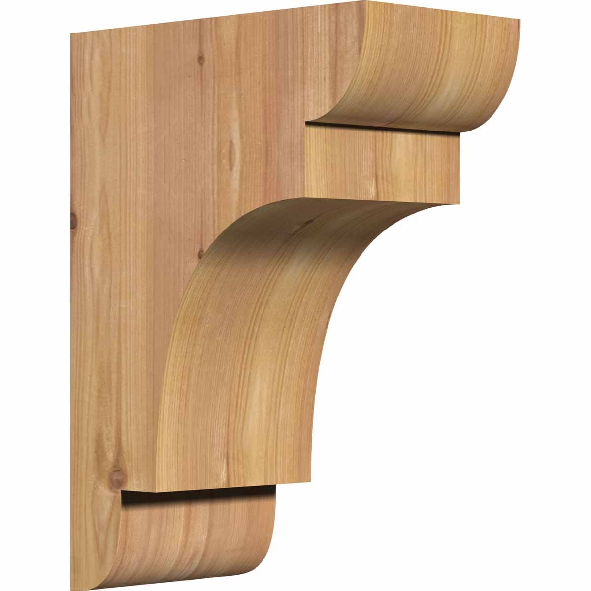 Ekena Millwork COR06X10X14NEB00SWR 5.5-in x 10-in x 14-in New brighton Unfinished Western red cedar Wood Paintable/Stainable Corbel