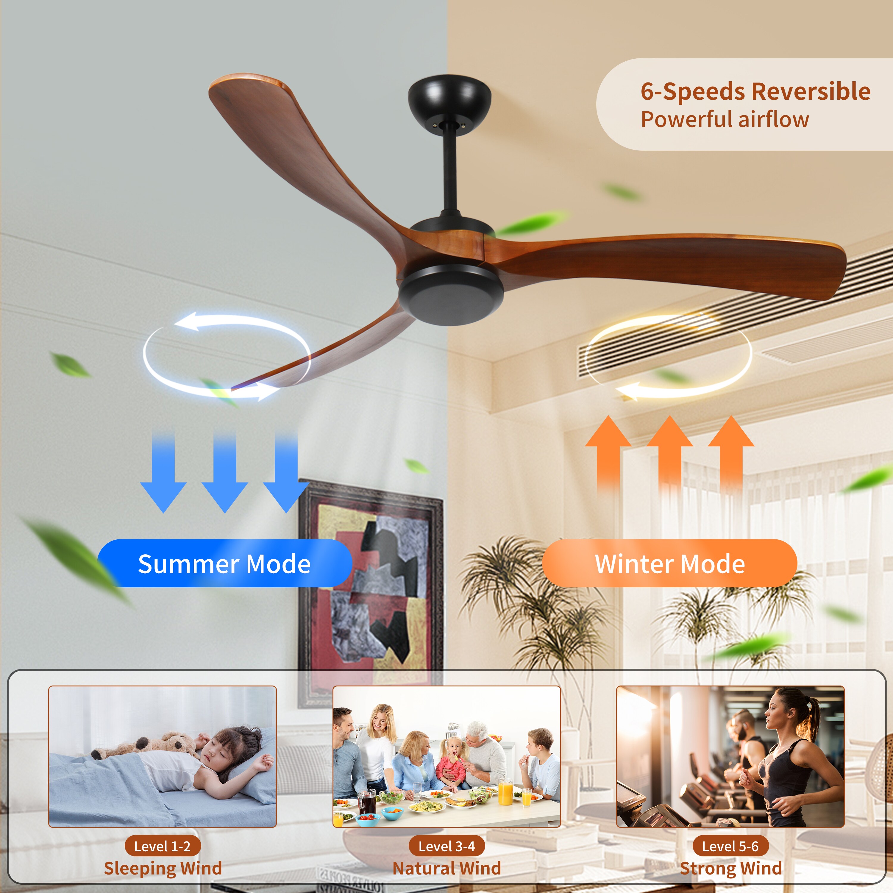Cuschoice MDHK1-53-CF Ceiling-Fans - View #3