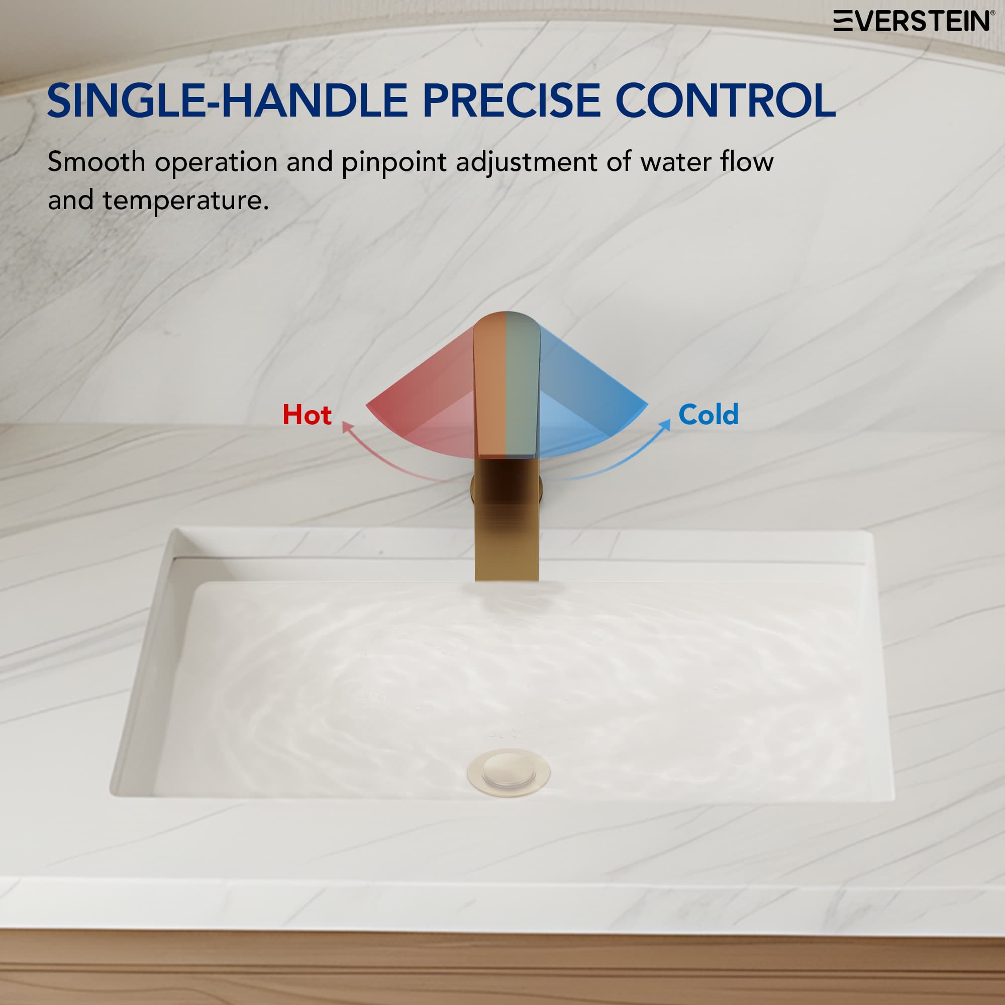 EVERSTEIN SFS-1303B-GD Lavatory-Faucets - View #4