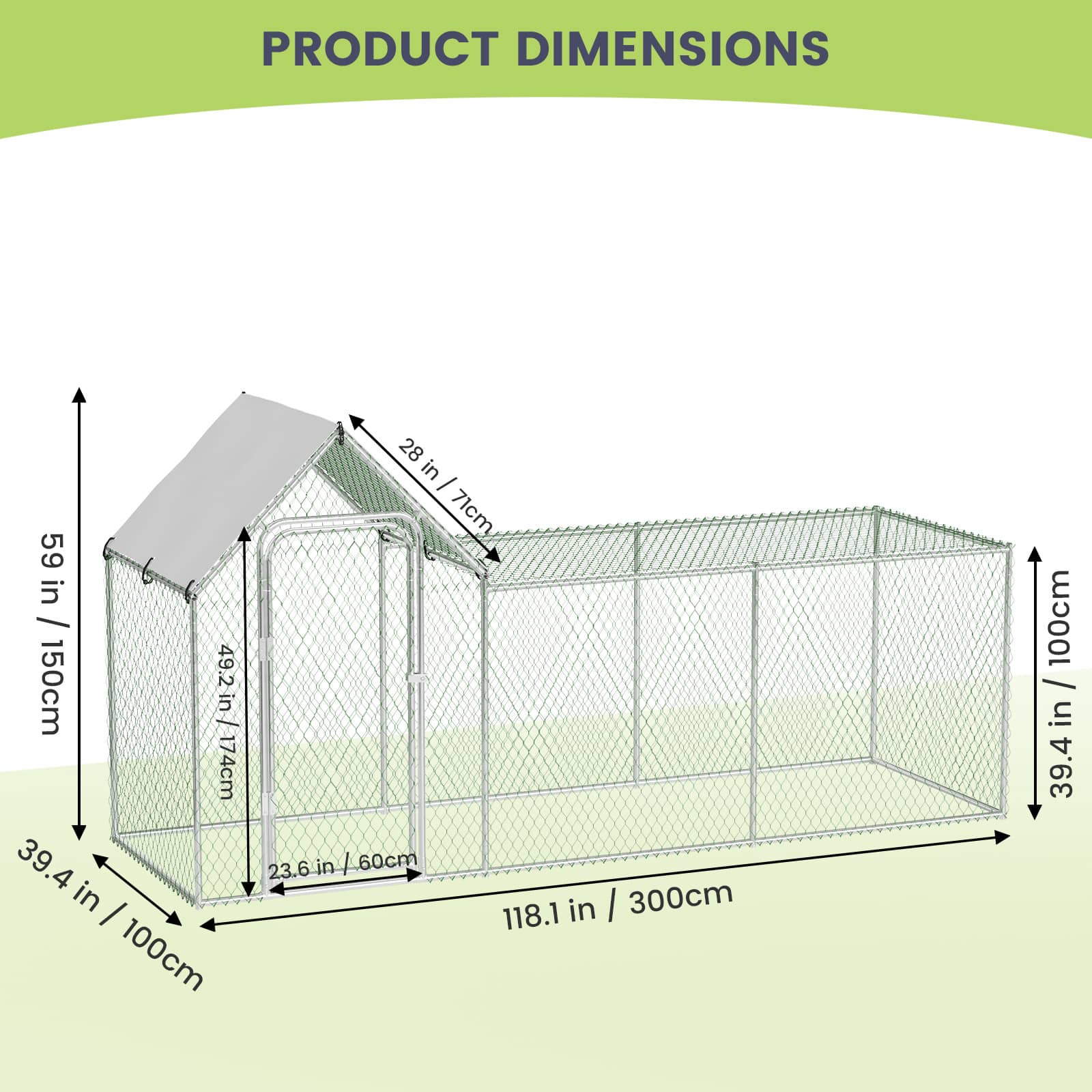 Qeetex WLS-PHO-159W8UKA Chicken-Coops-Rabbit-Hutches - View #3