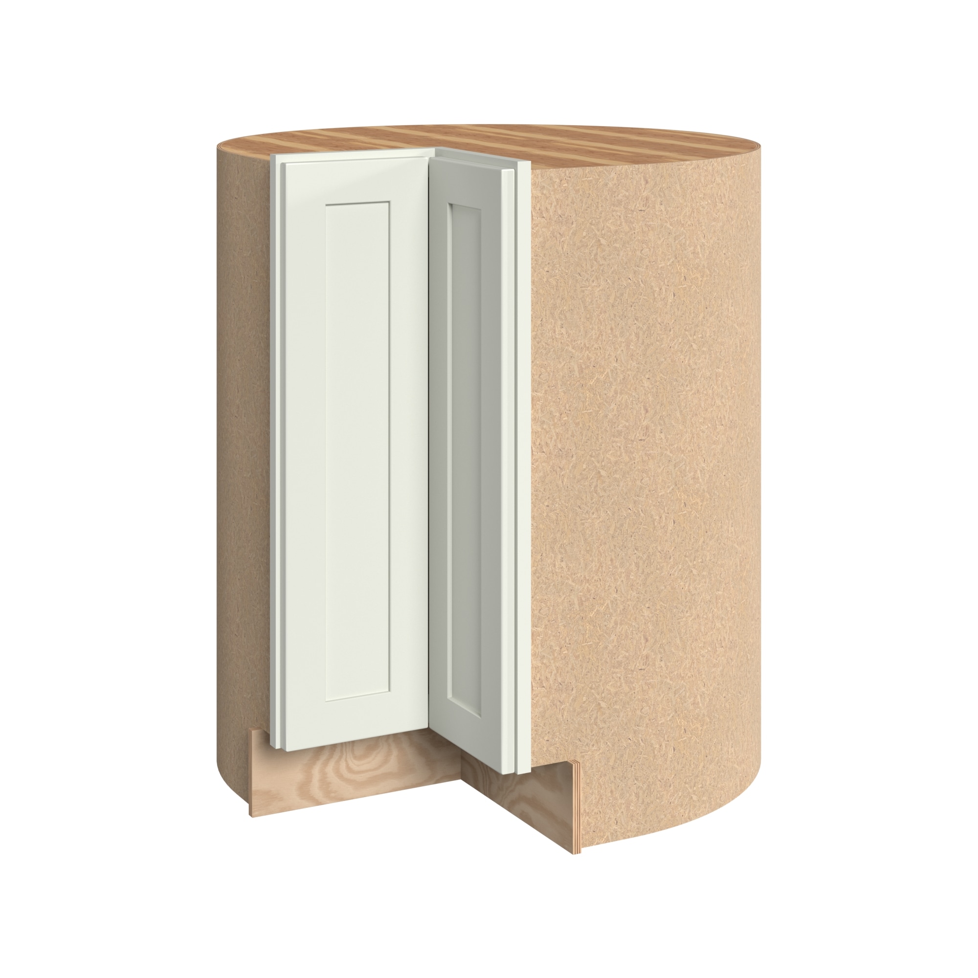 KraftMaid Momentum LS33LG71 Deveron 33-in W x 34.5-in H x 24-in D Dove White Lazy susan Corner base Fully assembled Cabinet (Recessed Panel Shaker)