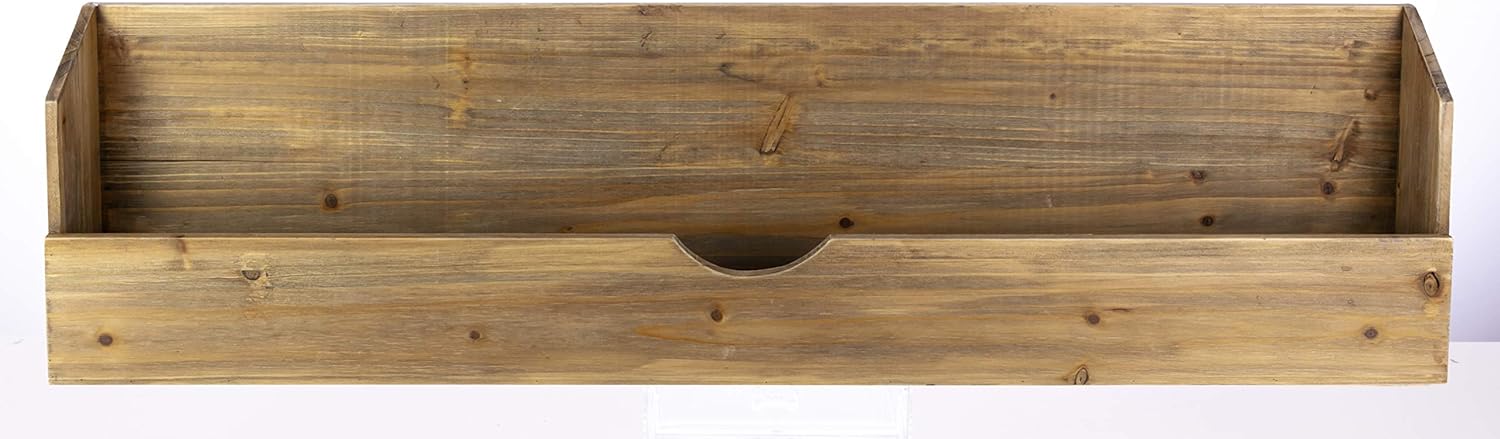 Kiera Grace FN00641-7INT 64-in L x 5-in D x 2-in H Walnut MDF Rectangular Floating shelf