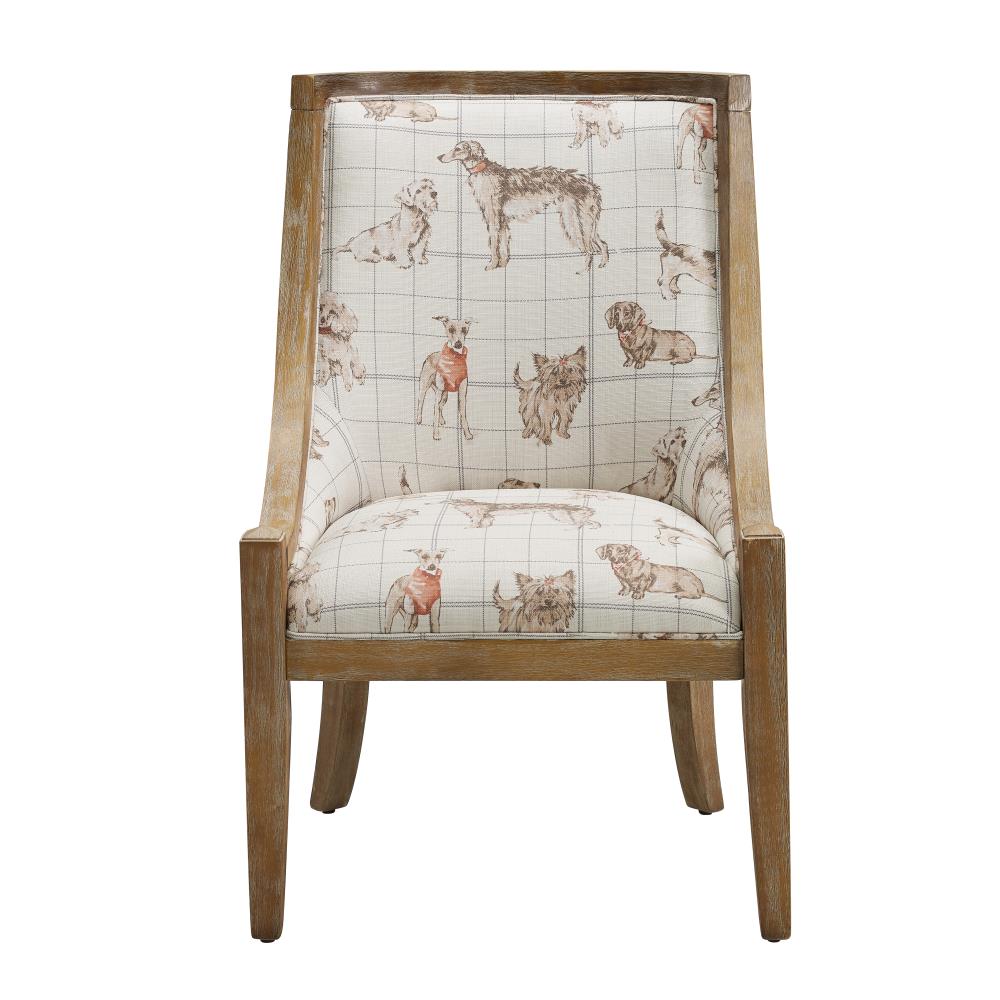 Linon CH123DSTN01U Rhett Coastal Stone Accent Chair
