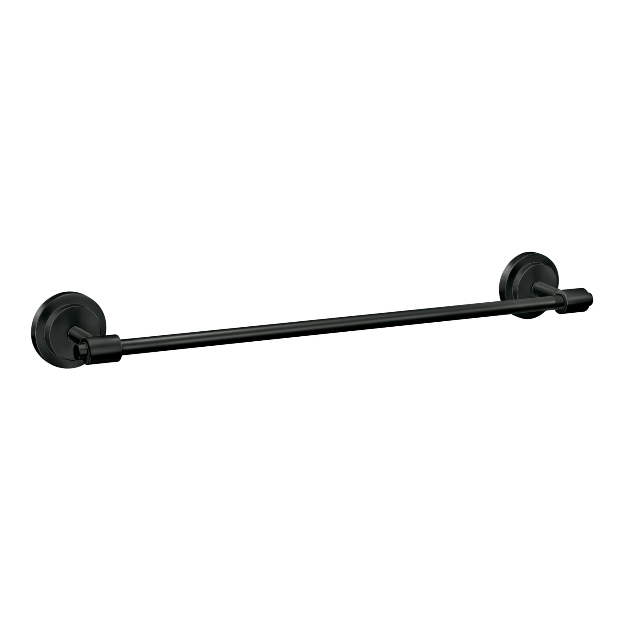 Moen DN0724BL 24-in Matte Black Wall mount Single Towel Bar