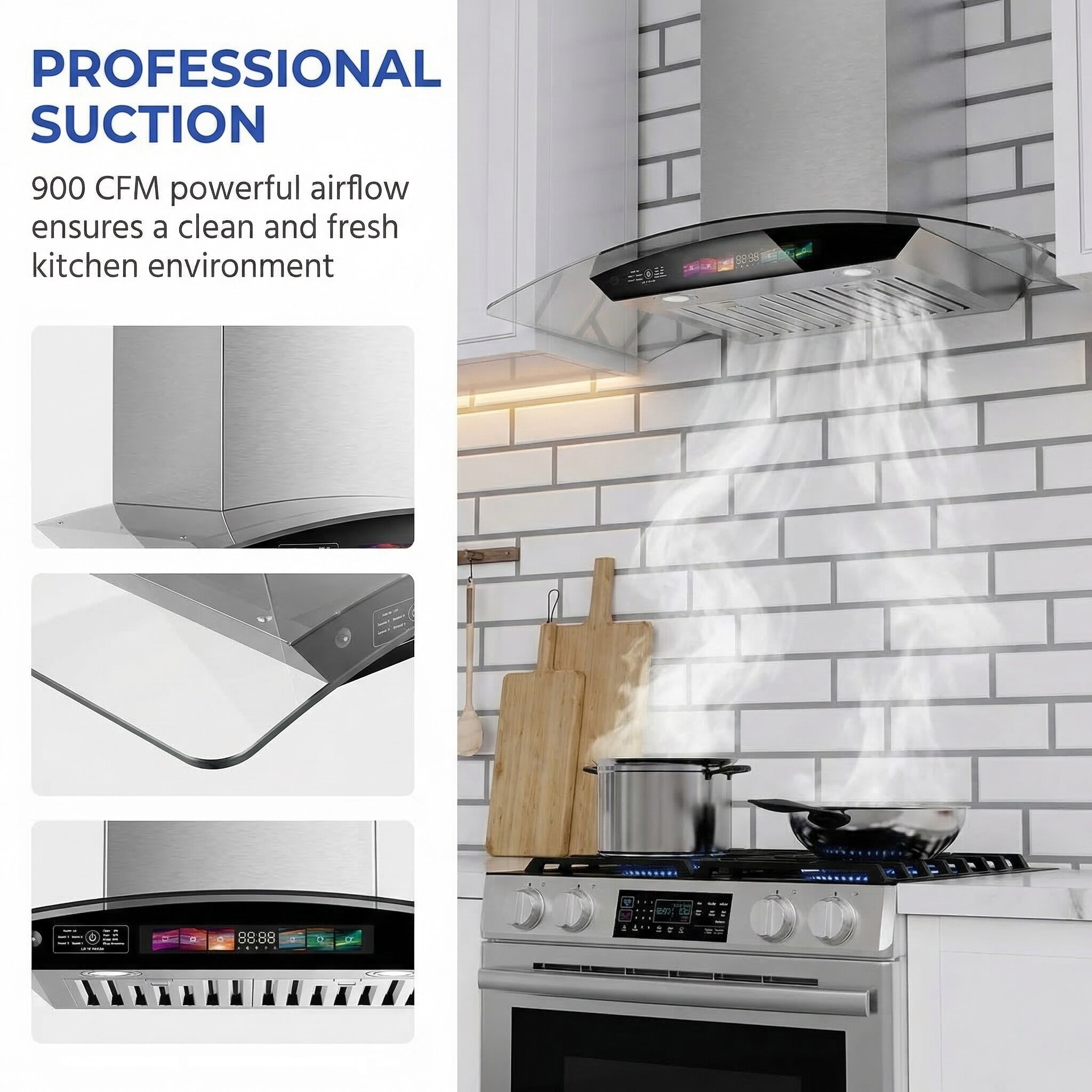 CESICIA RBI-70 Wall-Mounted-Range-Hoods - View #4