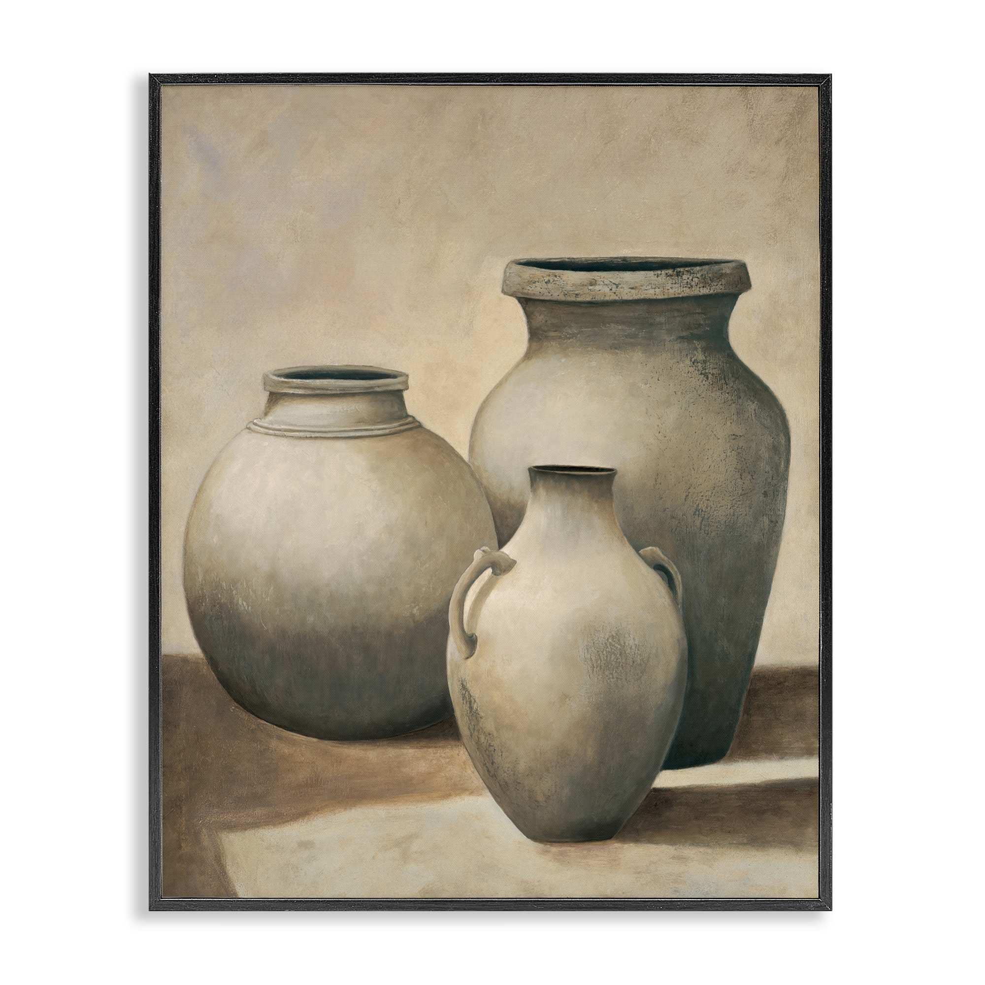 Stupell Industries BS-551-FR-24X30 Trio of Vases Still Life Black Framed Giclee Art By André Mazo 24 x 30