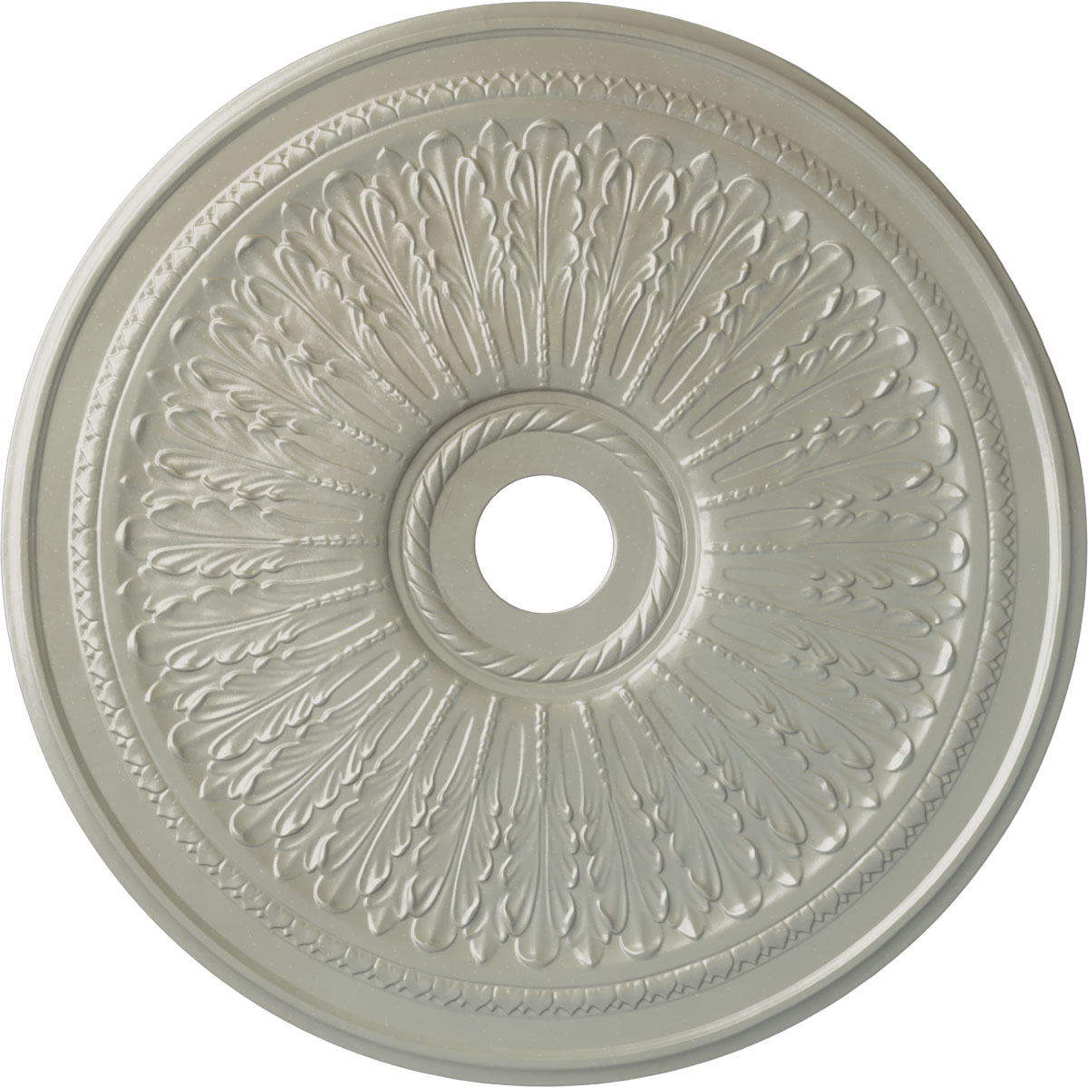 Ekena Millwork CM29OAFCS Oakleaf 29.125-in W x 29.125-in L Painted Flash Copper Polyurethane Whole Ceiling Medallion