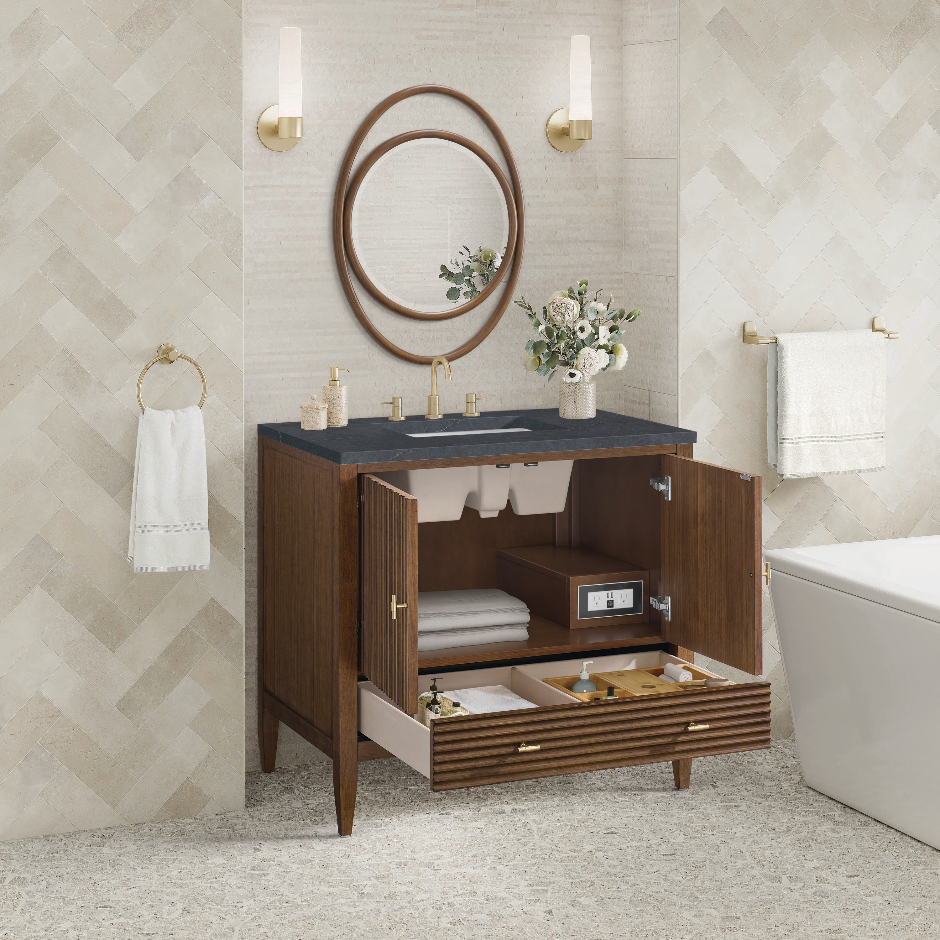 James Martin Vanities 485-V36-WLT-3CSP Bath-Vanity-Combo - View #4
