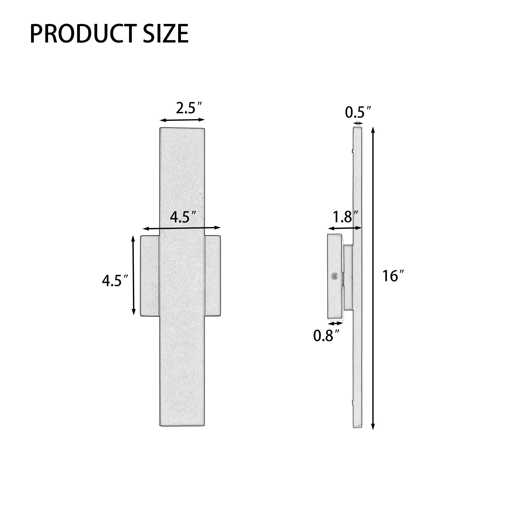 Dreamsidea LS-10006BK-S Outdoor-Wall-Lighting - View #3