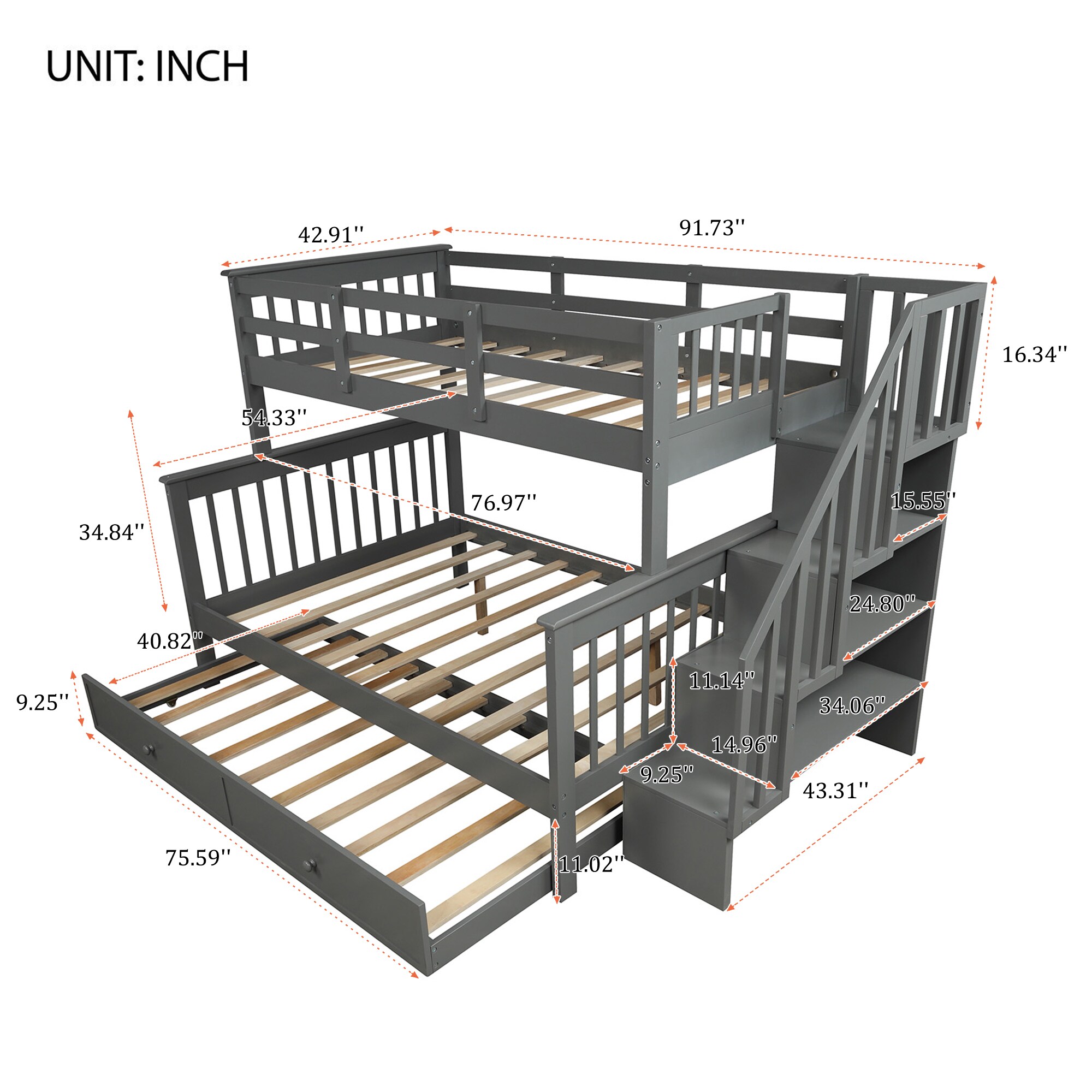 CASAINC LY-LP000119AAE Bunk-Beds - View #5
