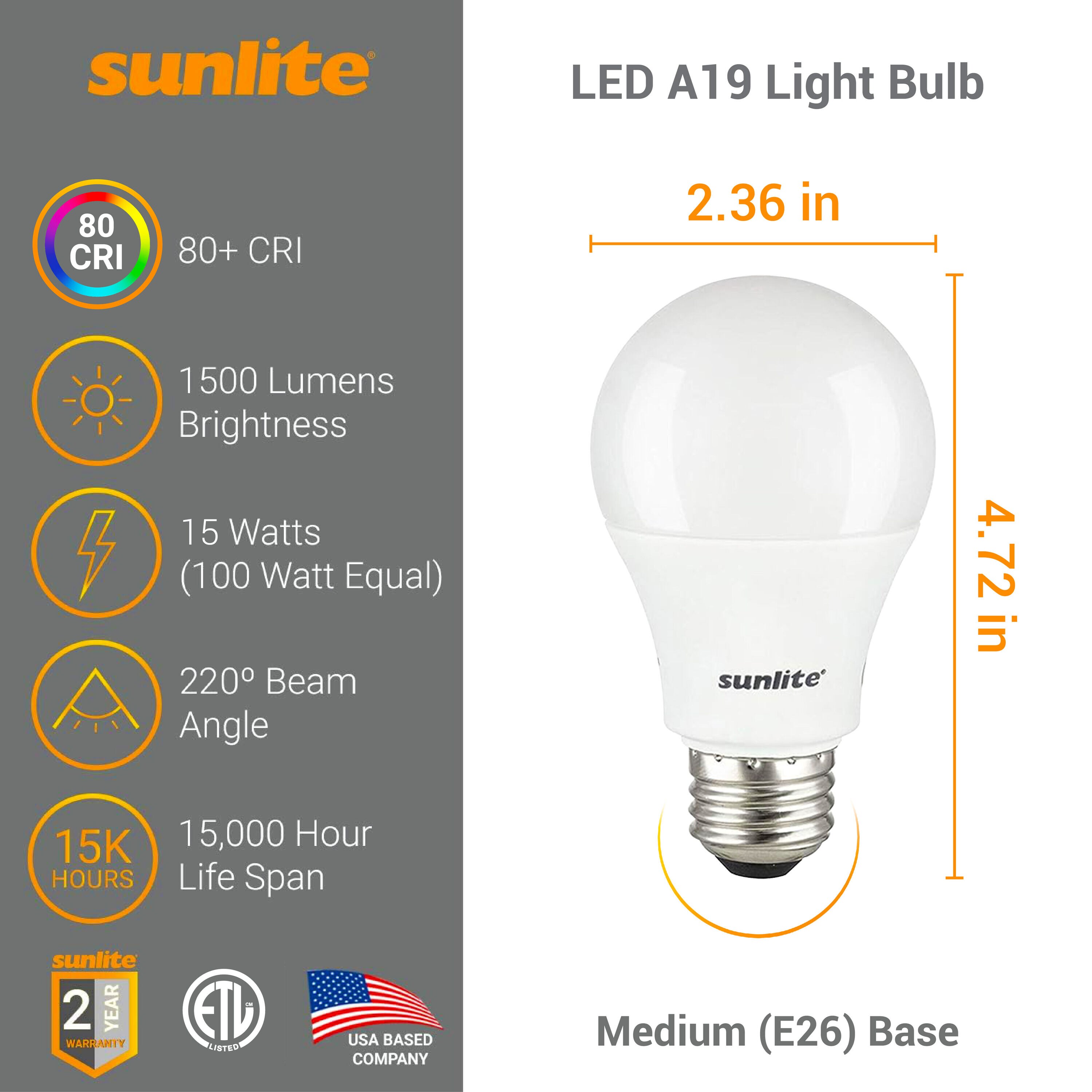 Sunlite 00826-SU Mini Spiral CFL Light Bulb, 23 Watts (100W Equivalent