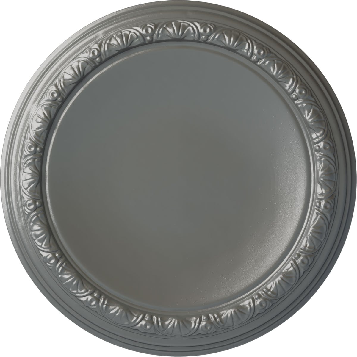 Ekena Millwork CM19CASLS Carlsbad 19.5-in W x 19.5-in L Painted Silver Polyurethane Whole Ceiling Medallion