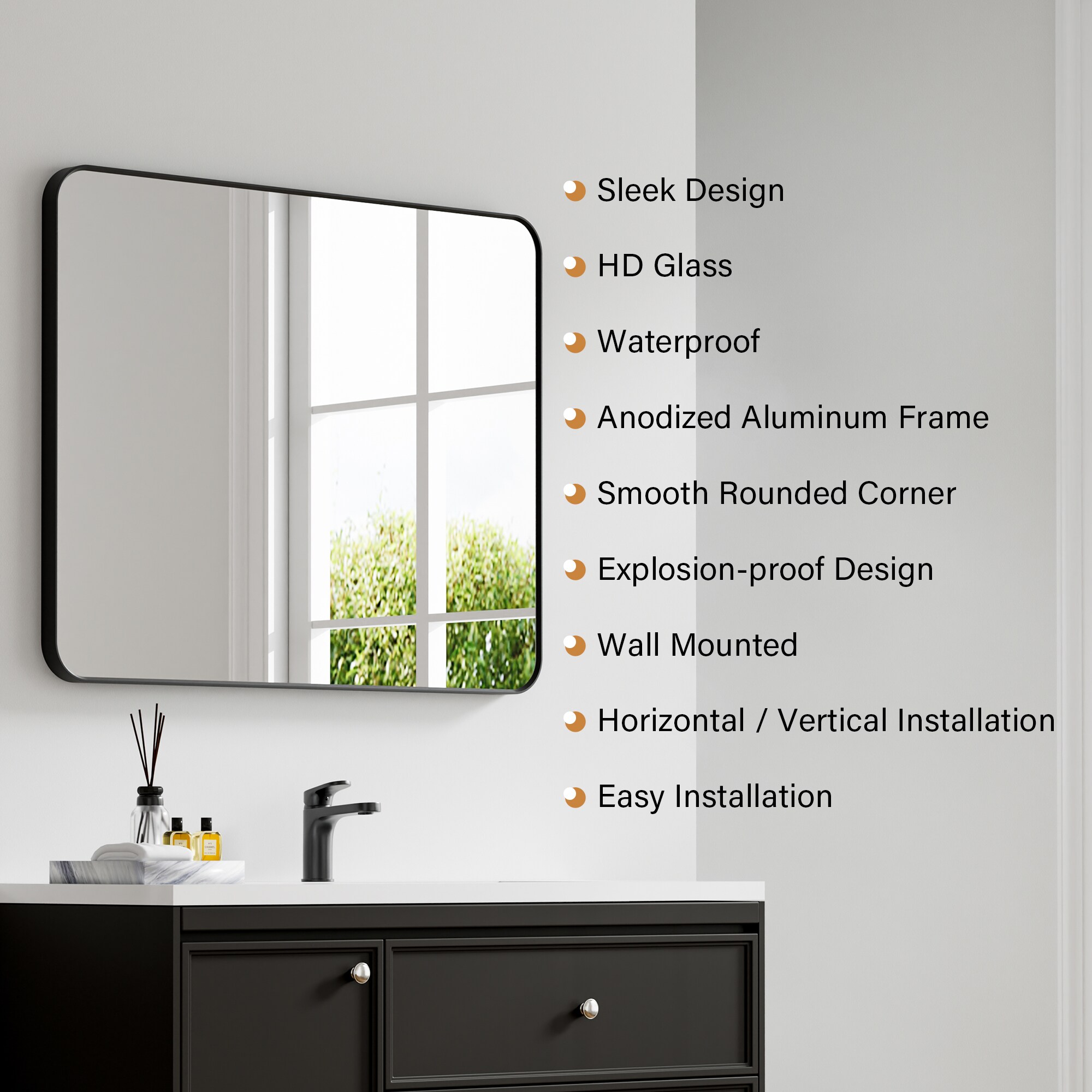 CALVON F1ABMR4032BK Decor-Mirrors - View #3