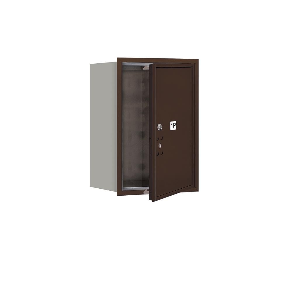 SALSBURY INDUSTRIES 3706S-1PZFP Recessed Mount Bronze Metal Extra Large Lockable Cluster Mailbox