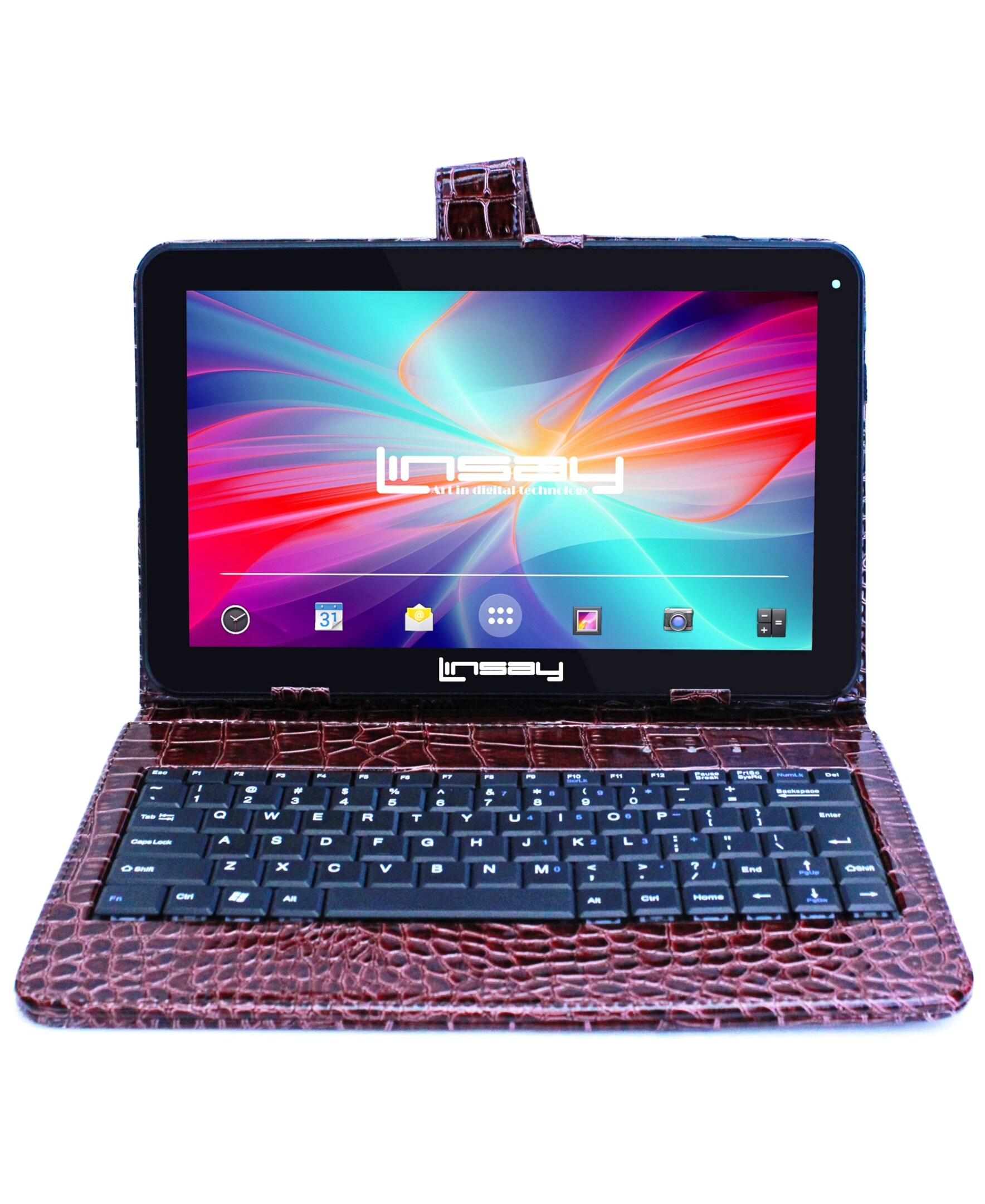 LINSAY 10.1-in Wi-fi Only Android 11 Tablet with Accessories with Case Included;; F10XHDBKCOBROWN Uae Electronic uaeelectronic.com