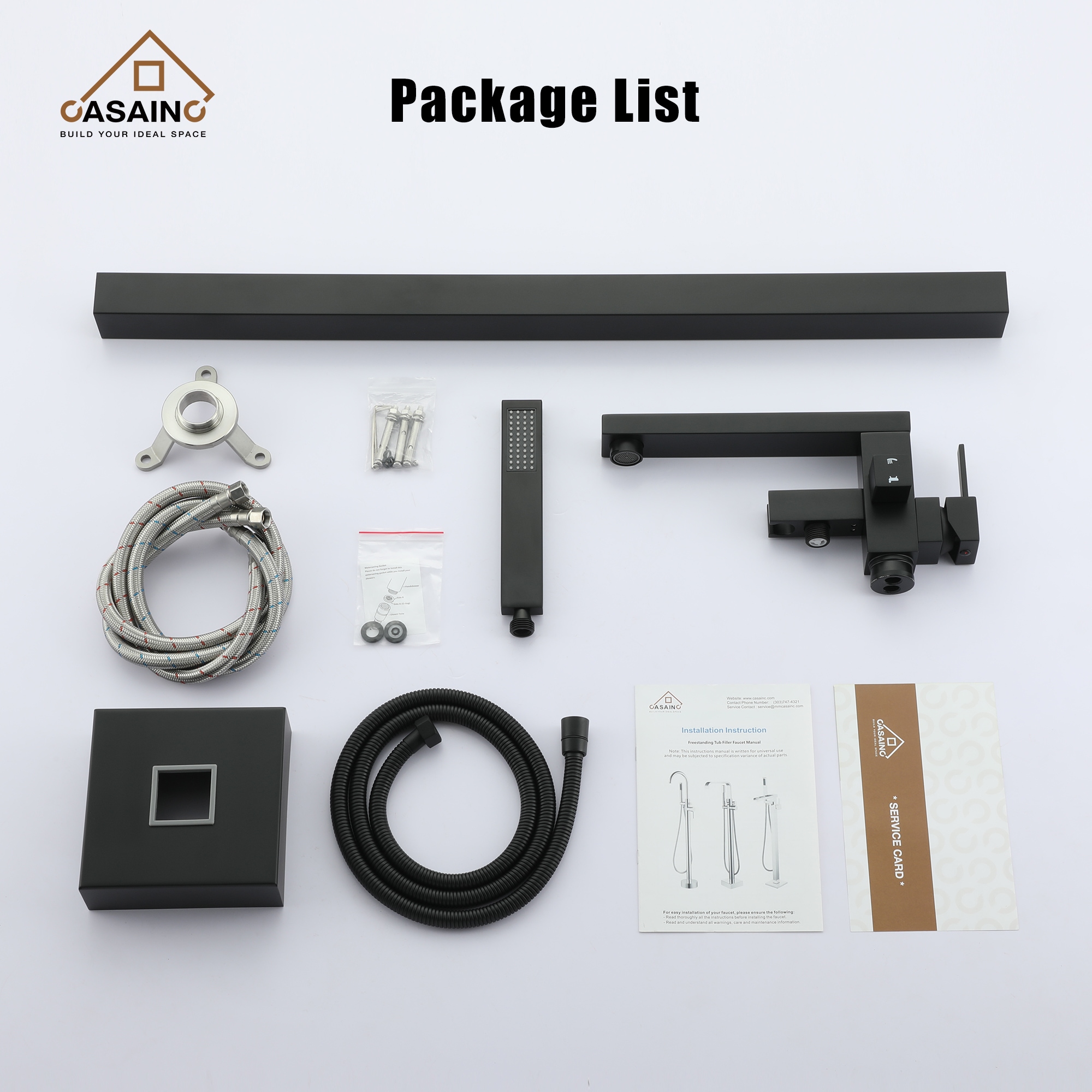 CASAINC TC05-MB Roman-Tub-Faucets - View #5