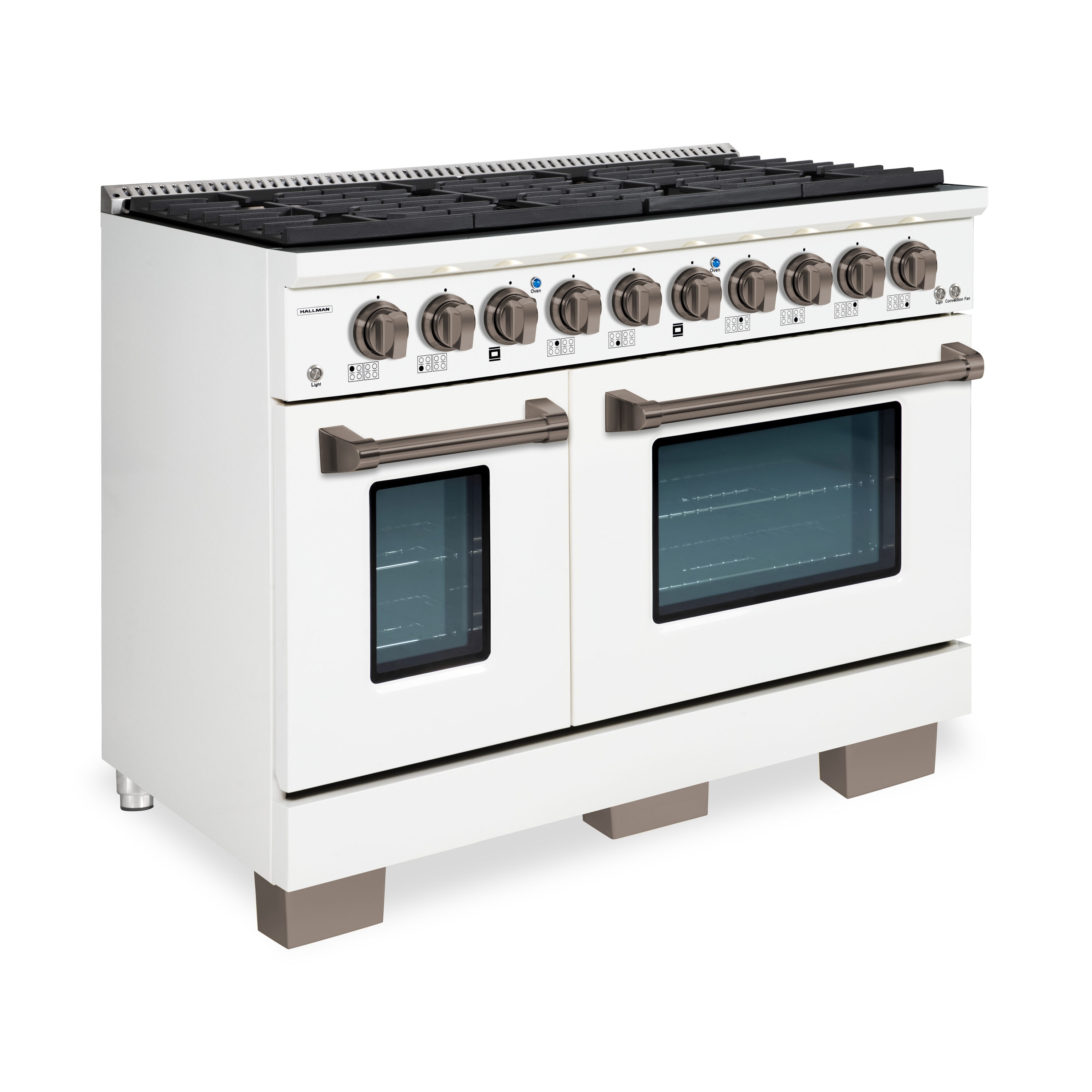 Hallman HBRG48BZWT Double-Oven-Gas-Ranges - View #3