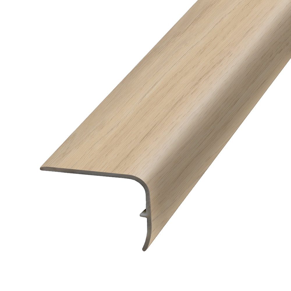 Project Source VSNPL-08143 1.88-in x 78.7-in x 1.32-in Oslo Prefinished Vinyl Overlap Stair Nosing