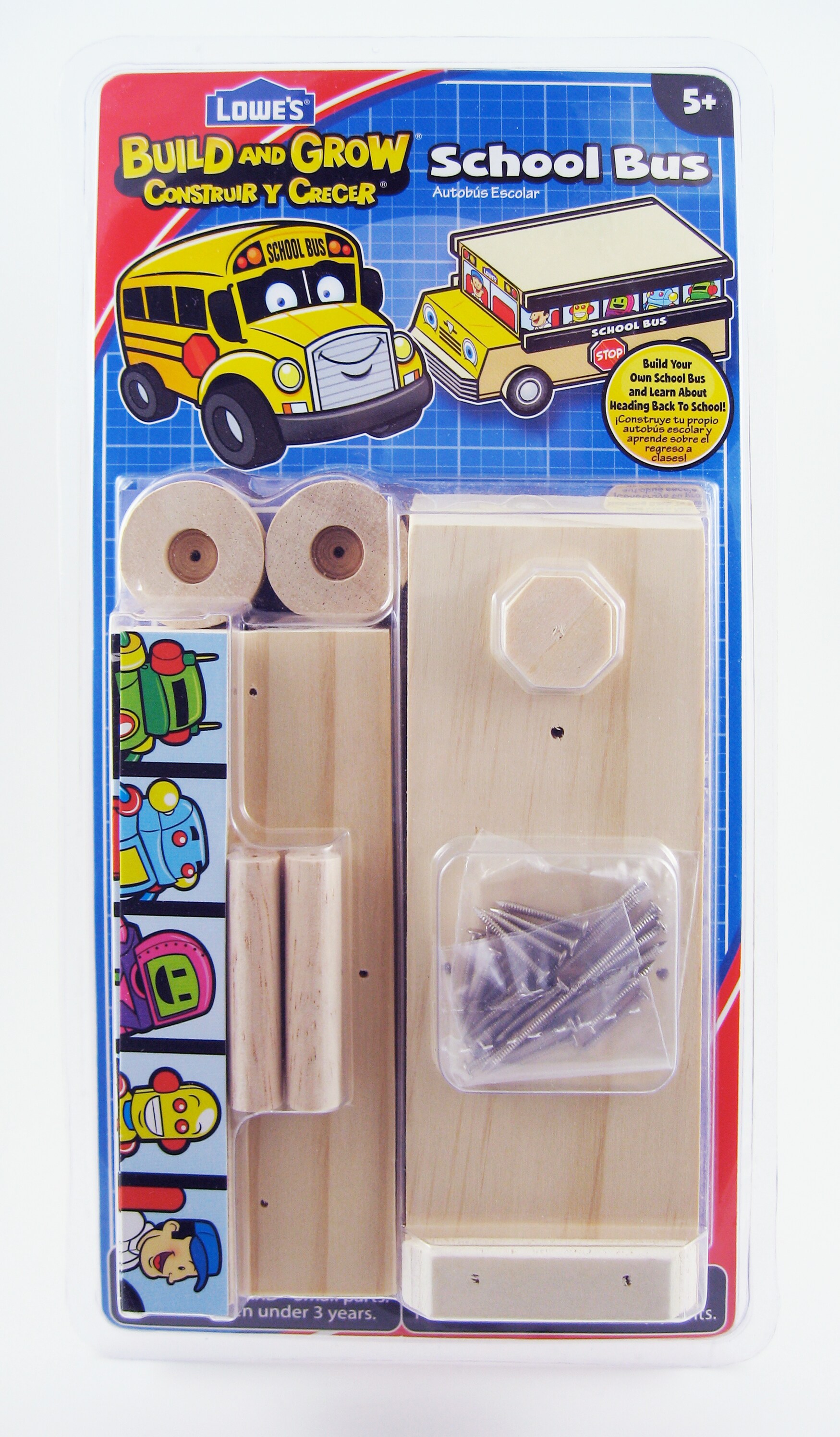 Build and Grow 10991892 Kid's Beginner School Bus Project Kit