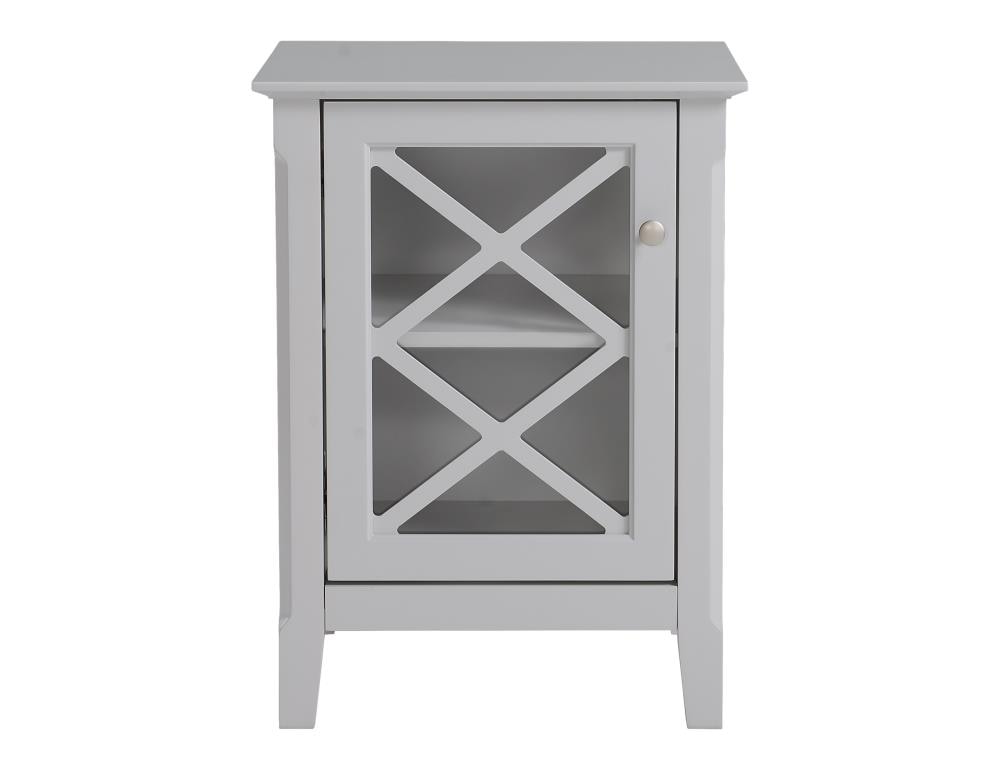 Legacy Home TBL-C2010013-LWS Savannah Gray 1-Shelf Office Cabinet