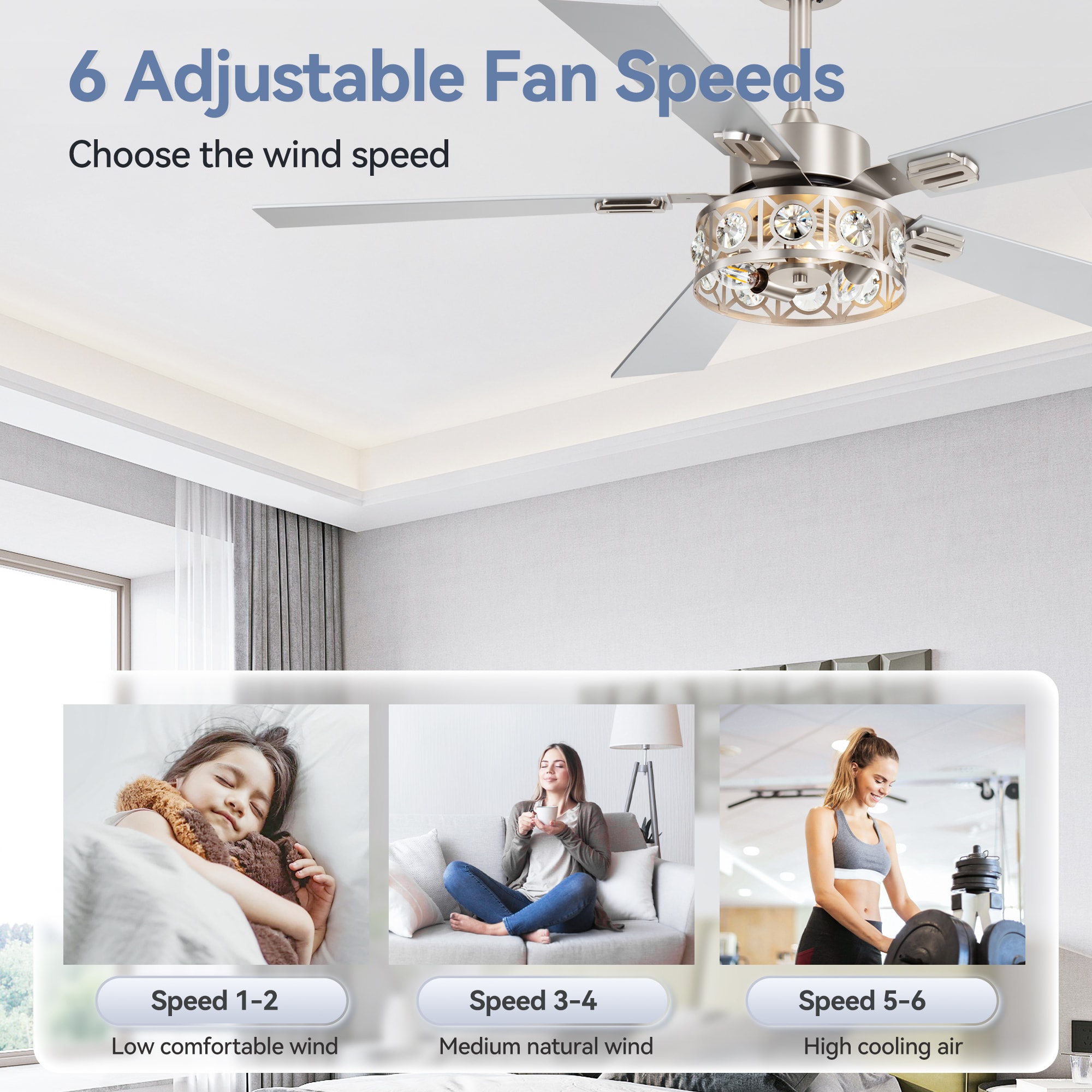 Breezary 35059-SN Ceiling-Fans - View #8