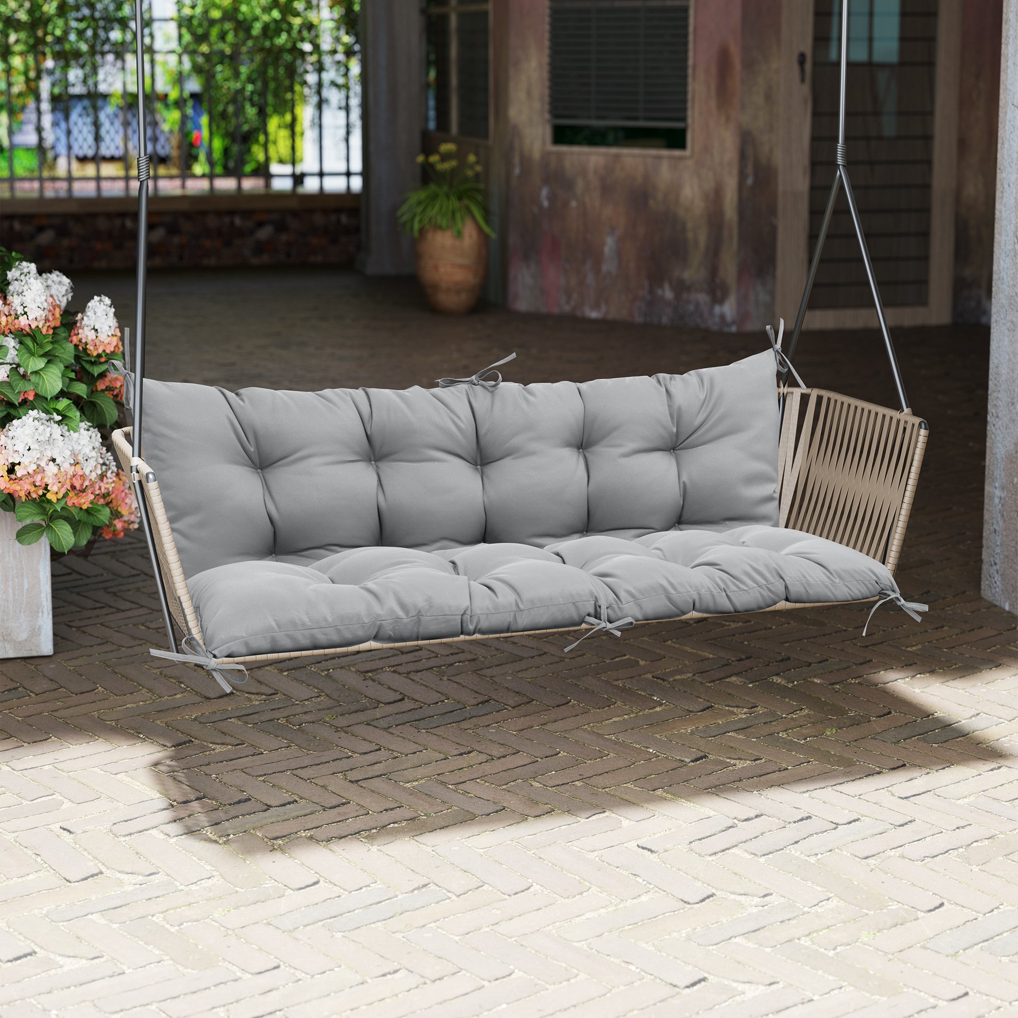 CloudFly CL-CU011LGY-1 Patio-Furniture-Cushions - View #13