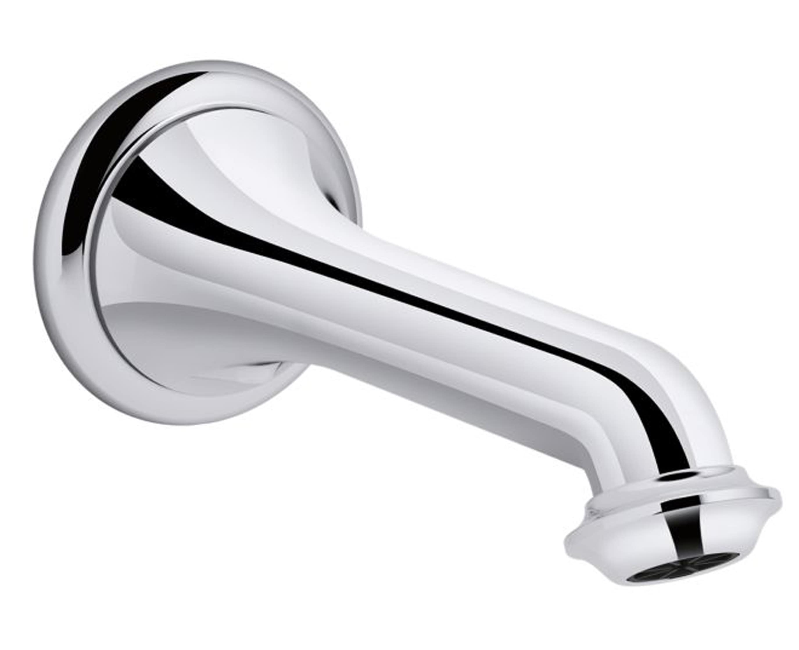 Artifacts Vintage Chrome Wall-Mount Brass Bath Spout