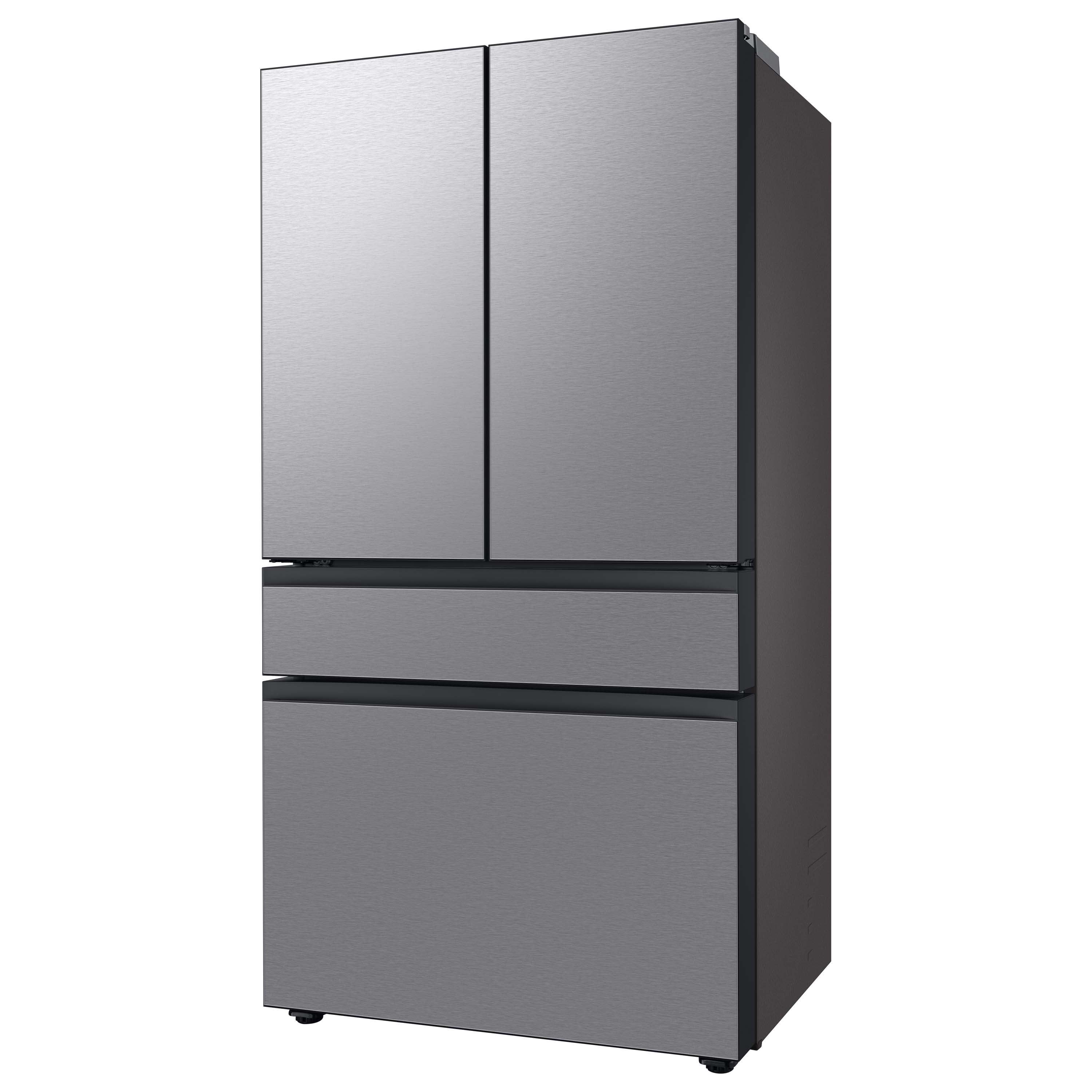 Samsung Bespoke 28.9-cu ft 4-Door Smart French Door Refrigerator with Dual  Ice Maker and Water Dispenser (Stainless Steel- All Panels) ENERGY STAR in  the French Door Refrigerators department at Lowes.com