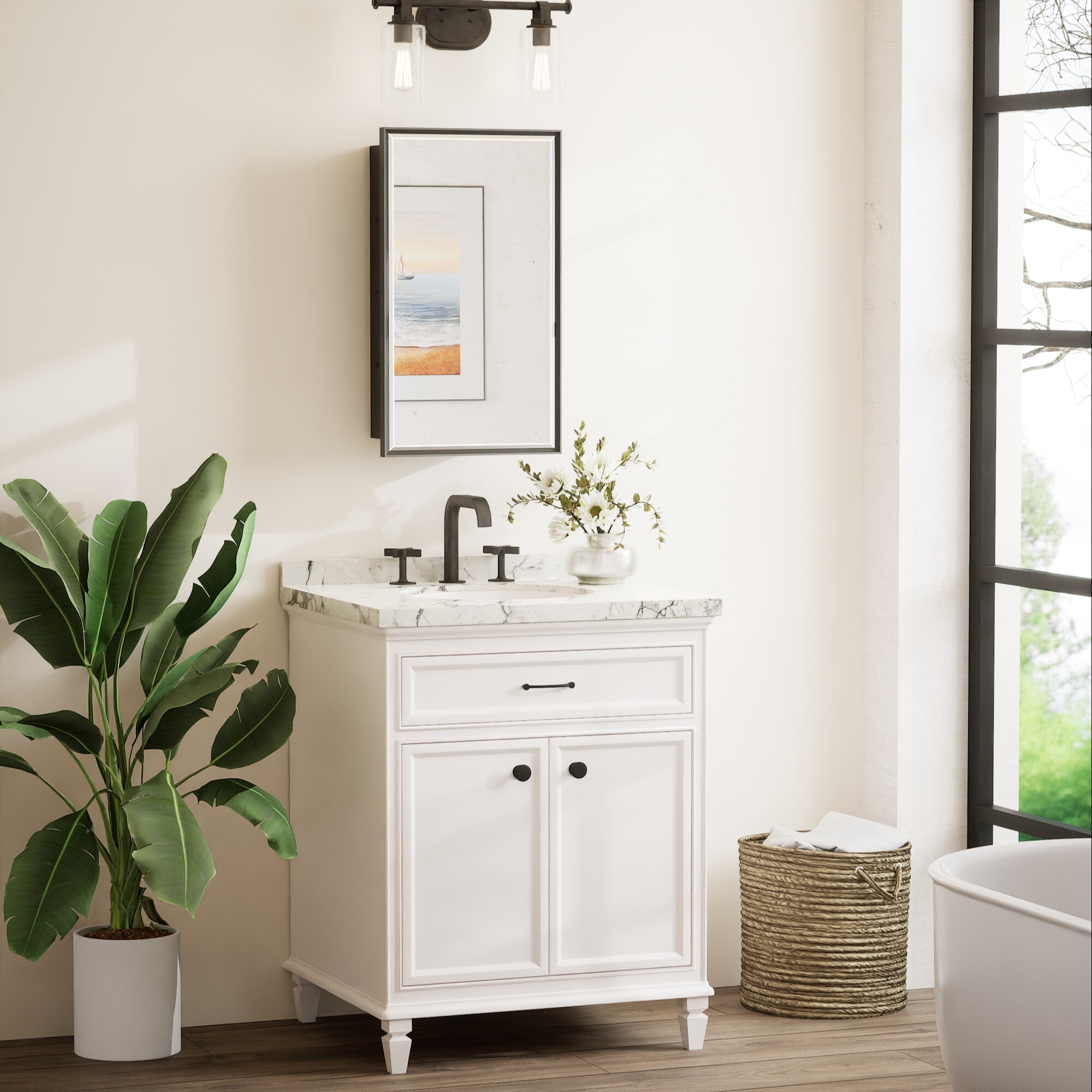 Keonjinn LW-JSKJG-FJ-3561BK Bathroom-Medicine-Cabinets - View #3