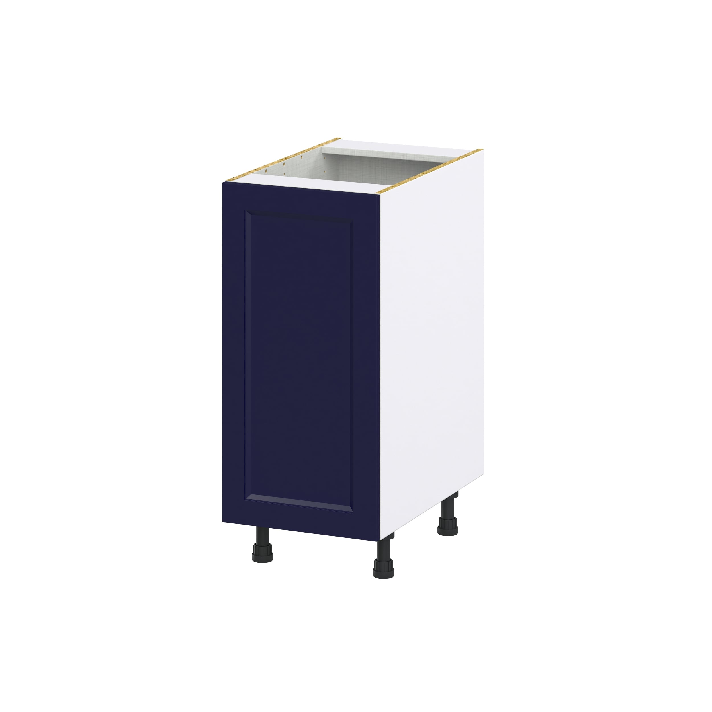 Hugo&Borg Lorette 15-in W x 34.5-in H x 21-in D Navy Blue Base Fully Assembled Cabinet (Recessed Panel Shaker Door Style)