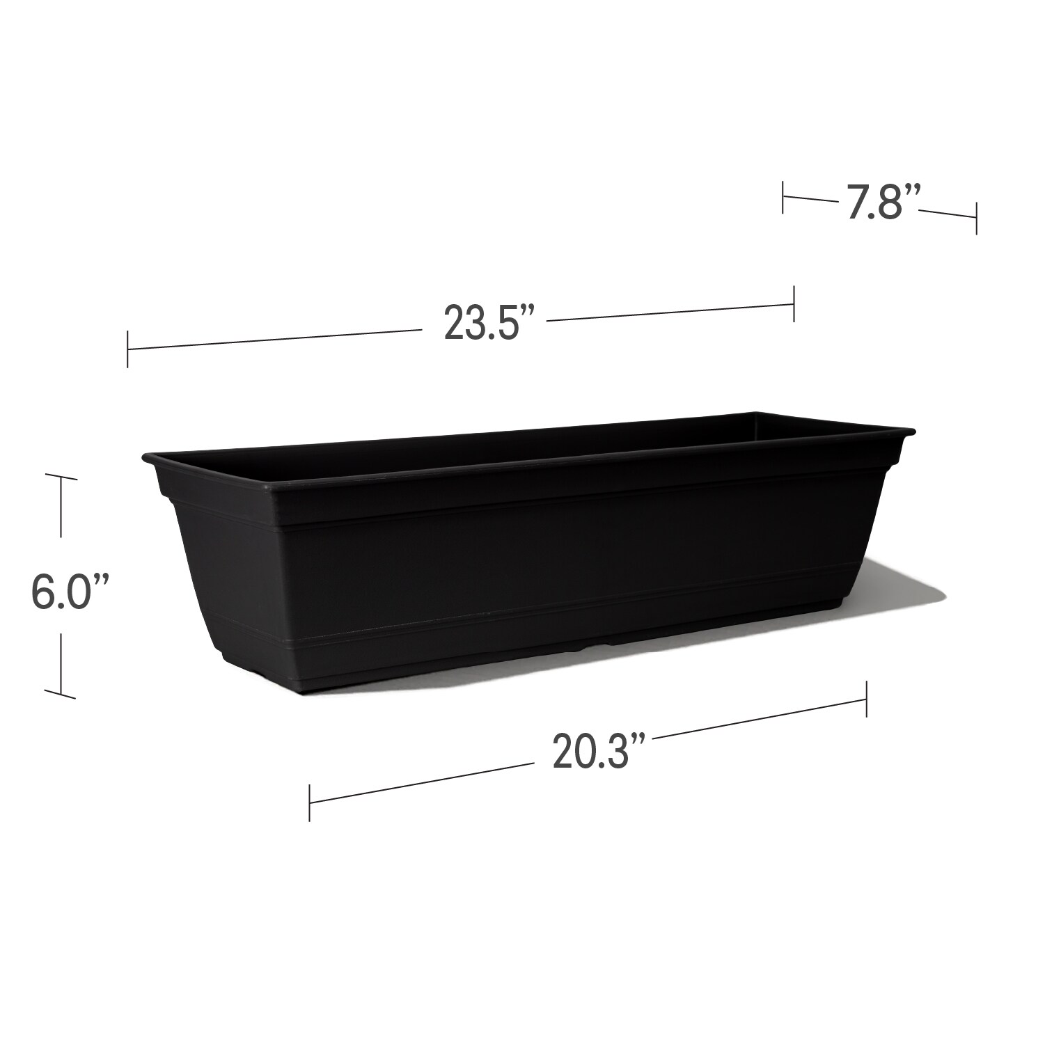 Style Selections WB2132G-BLACK Planter-Window-Box - View #3