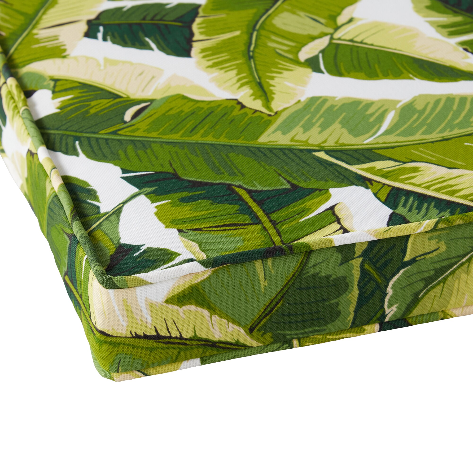 Memory Foam Chair Pad Seat Cushion Green Leaf of Tropical Palm