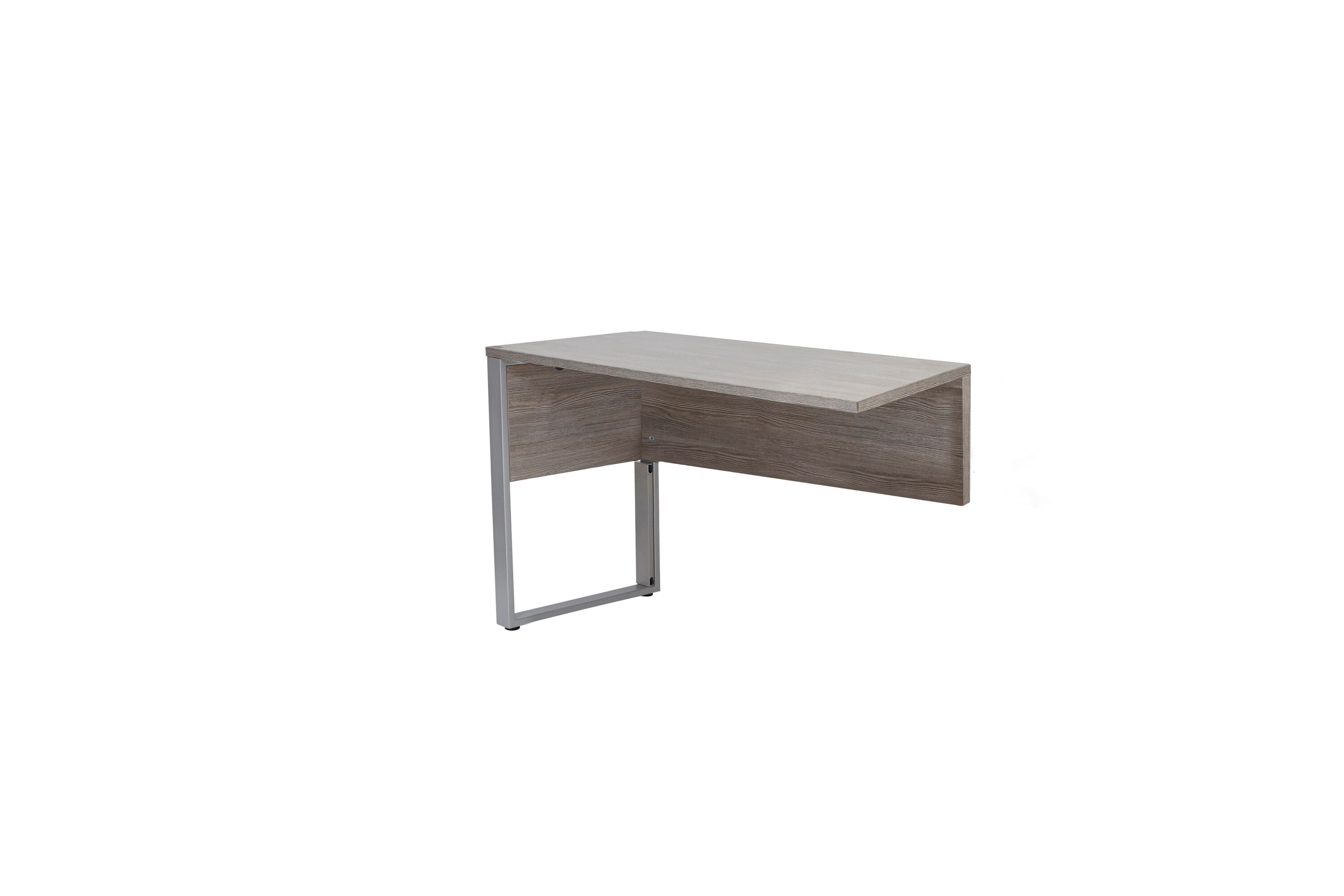 Unique Furniture LW-44334000153 47x20 Return Desk LR Computer Desk, Grey