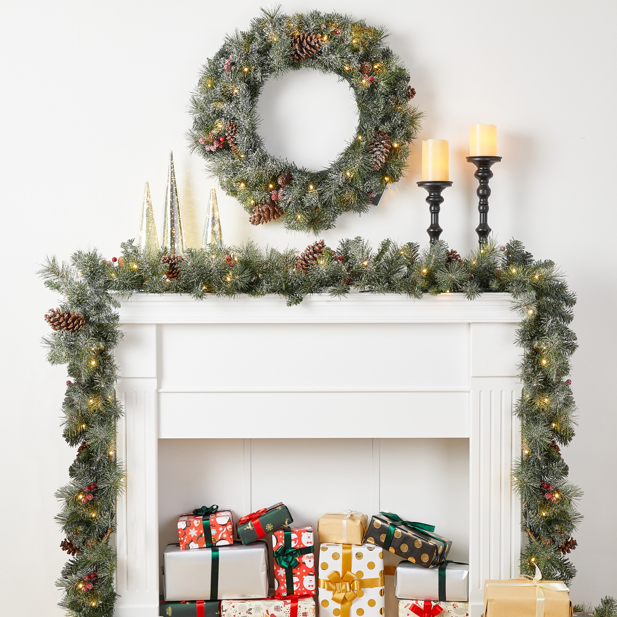 Glitzhome 2016000012 Artificial-Christmas-Garland - View #4