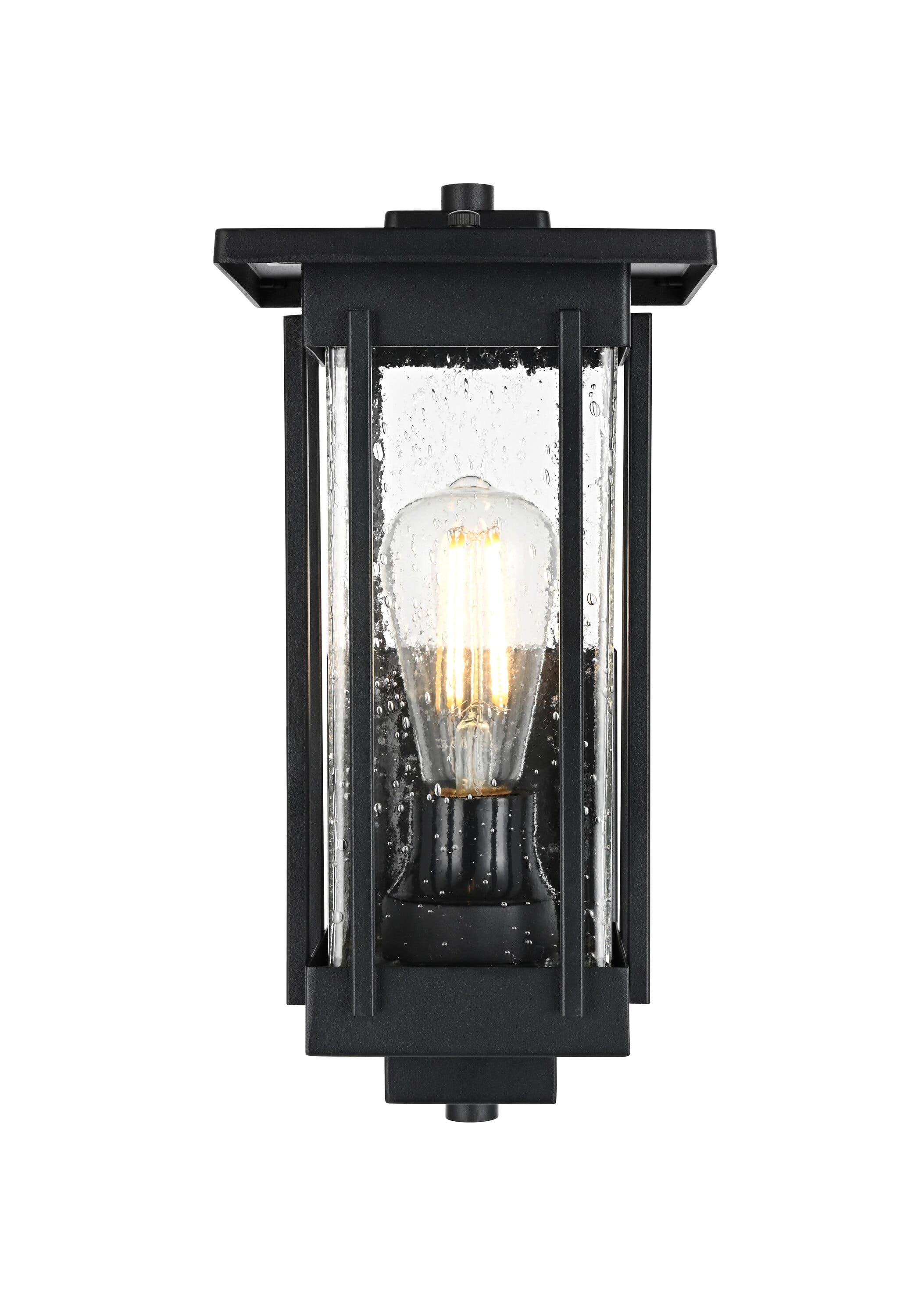 Simply Living Home Melrose 6.5 inch Outdoor Wall Sconce in Black