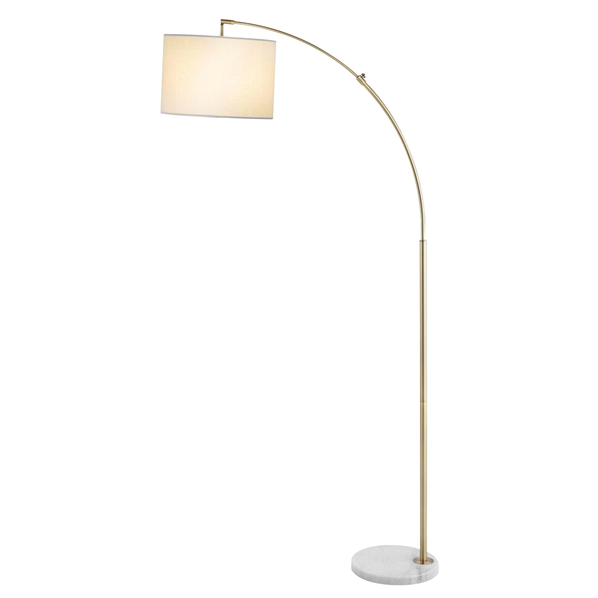 GETLEDEL Gold Arc Floor Lamp 72-in Gold Arc Floor Lamp in the