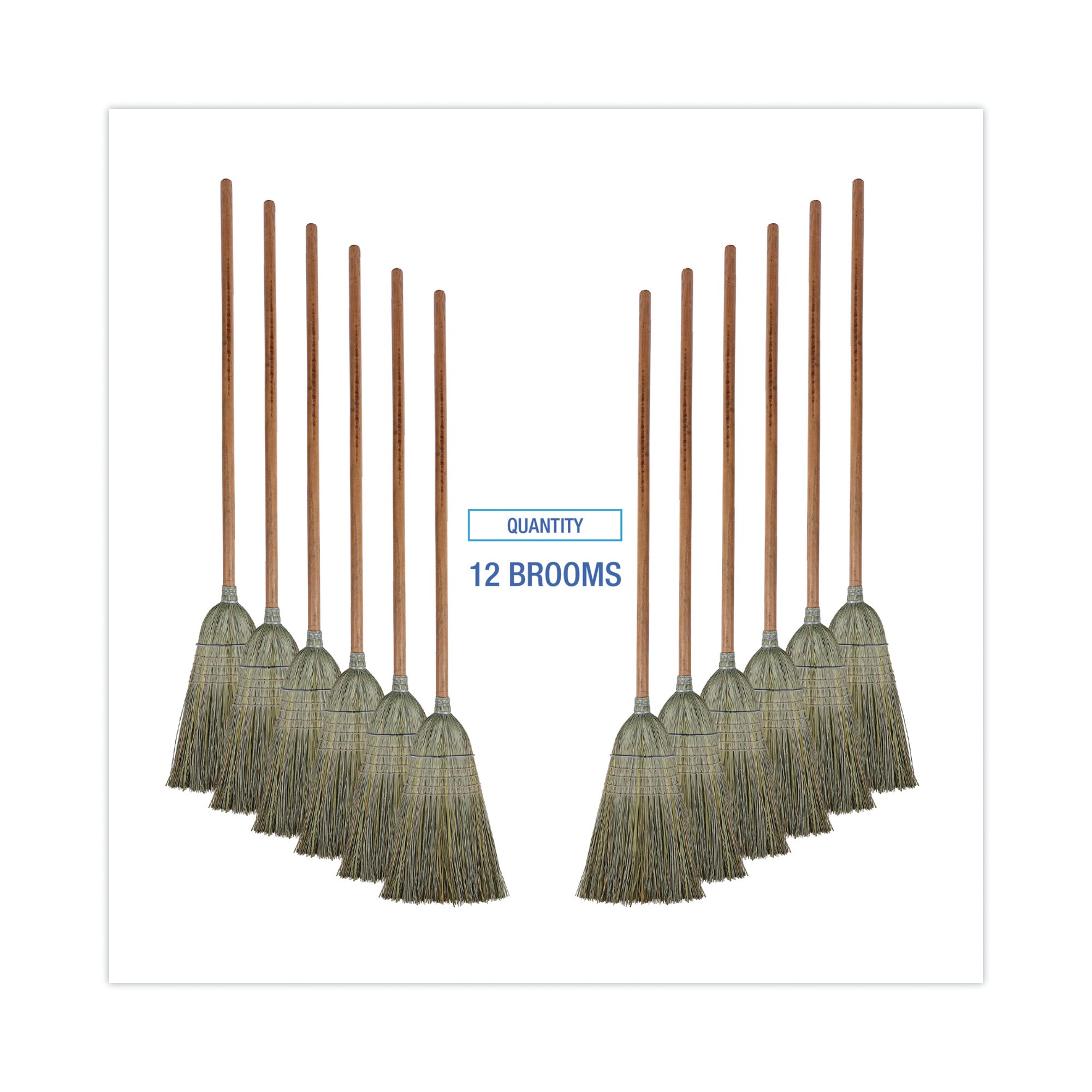 Boardwalk - Parlor Broom, Corn Fiber Bristles, 42 Wood Handle