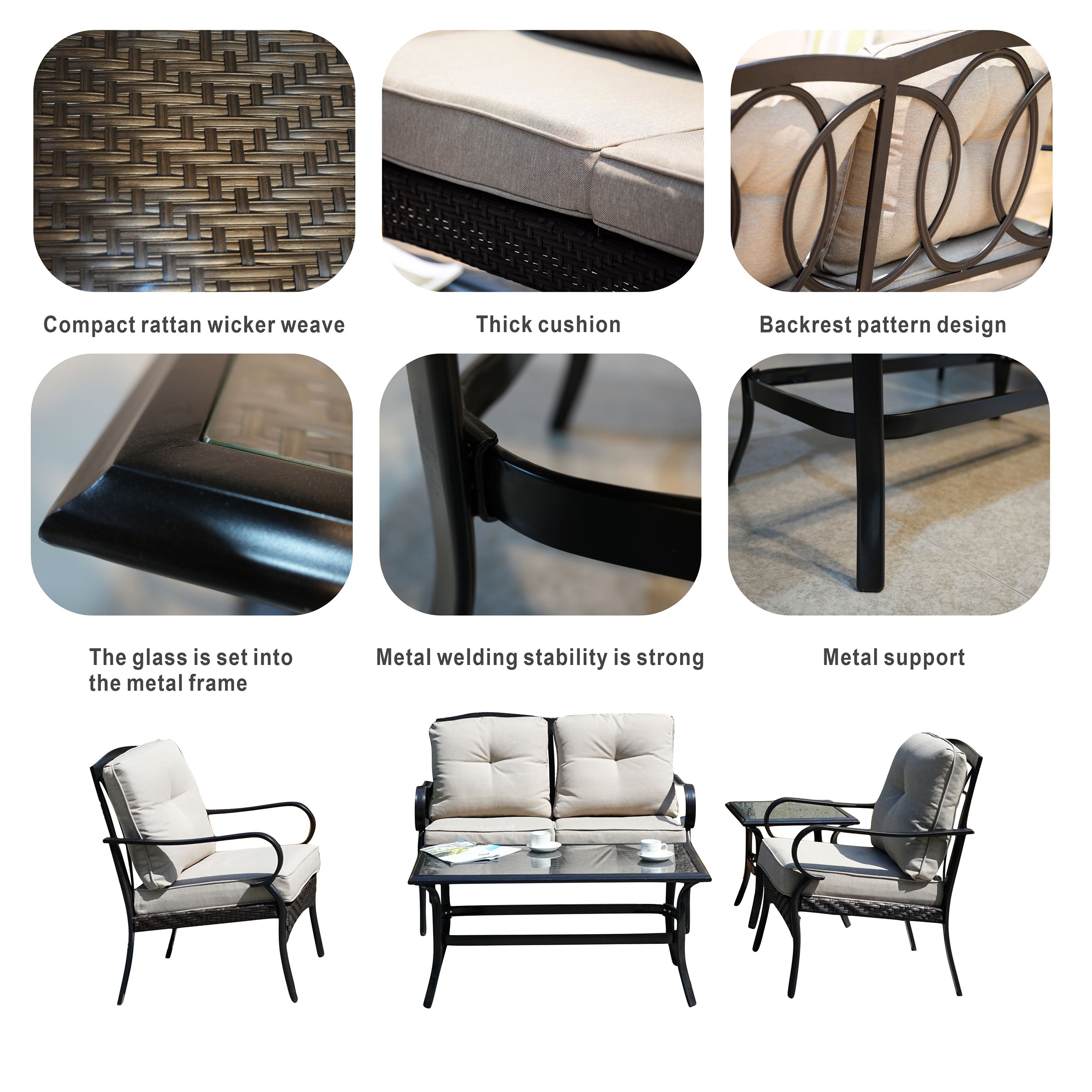 Moda Furnishings MOS-2022 Patio-Conversation-Sets - View #11
