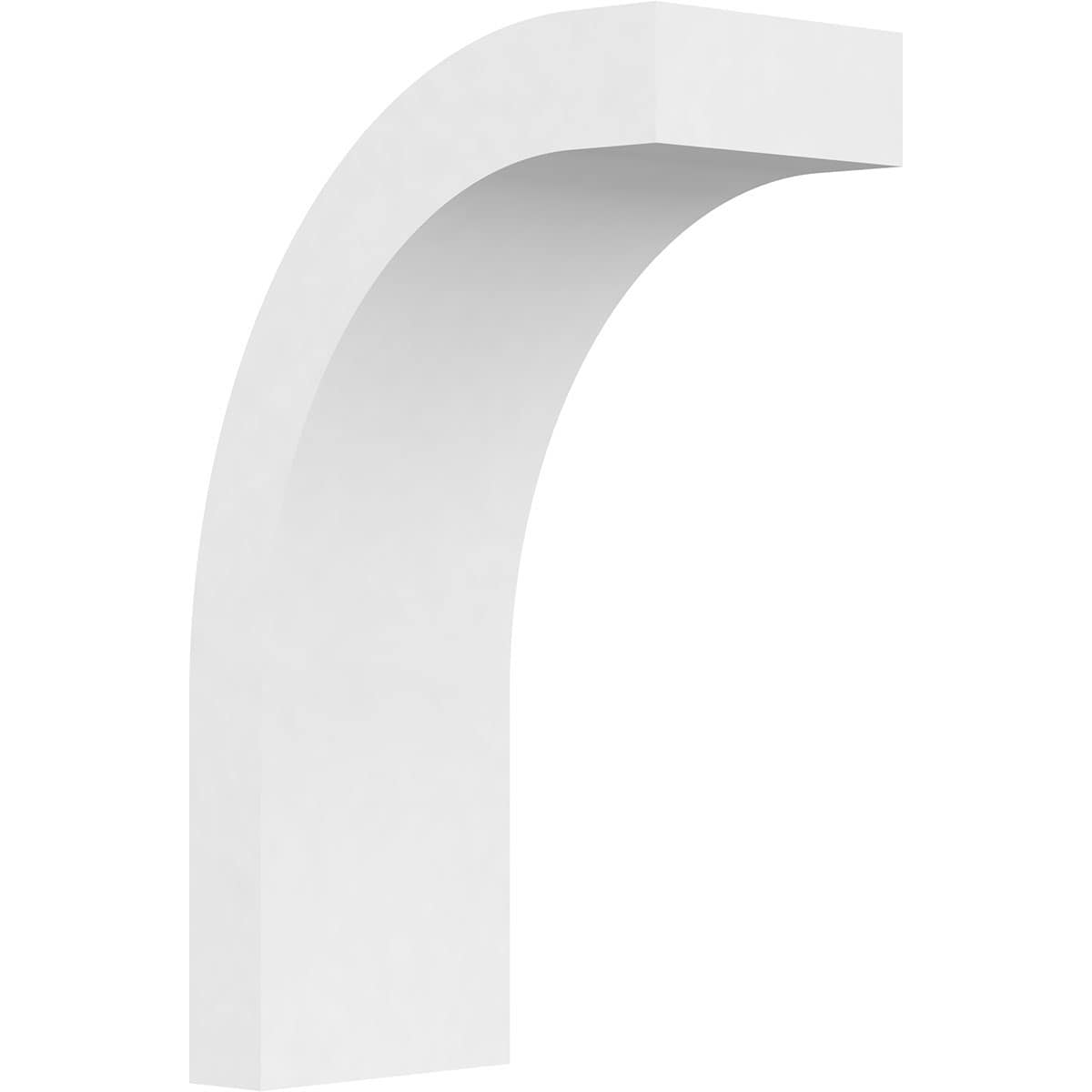 Ekena Millwork BRCP03X06X10HTG 3-in x 6-in x 10-in Unfinished PVC Standard Heritage Knee Brace