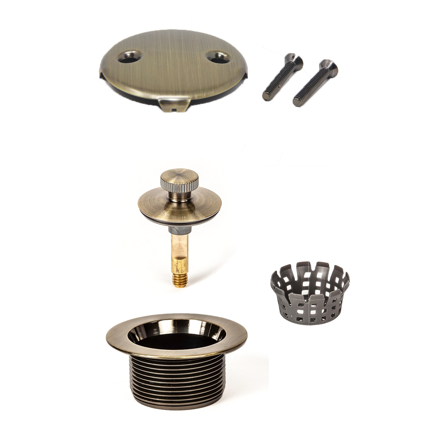 PF WaterWorks PF0967-AB Antique brass Antique Brass Lift and turn Drain