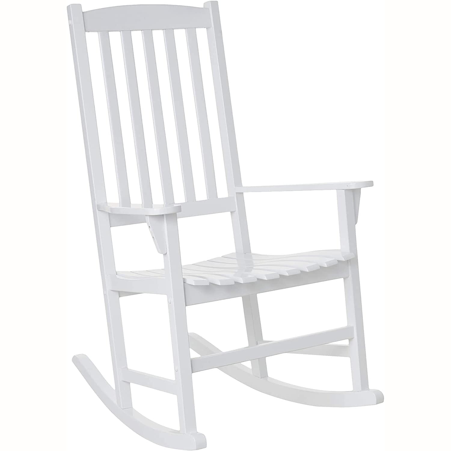 Cambridge Casual Thames Set Of 2 White Wood Frame Rocking Chair With   65640307 