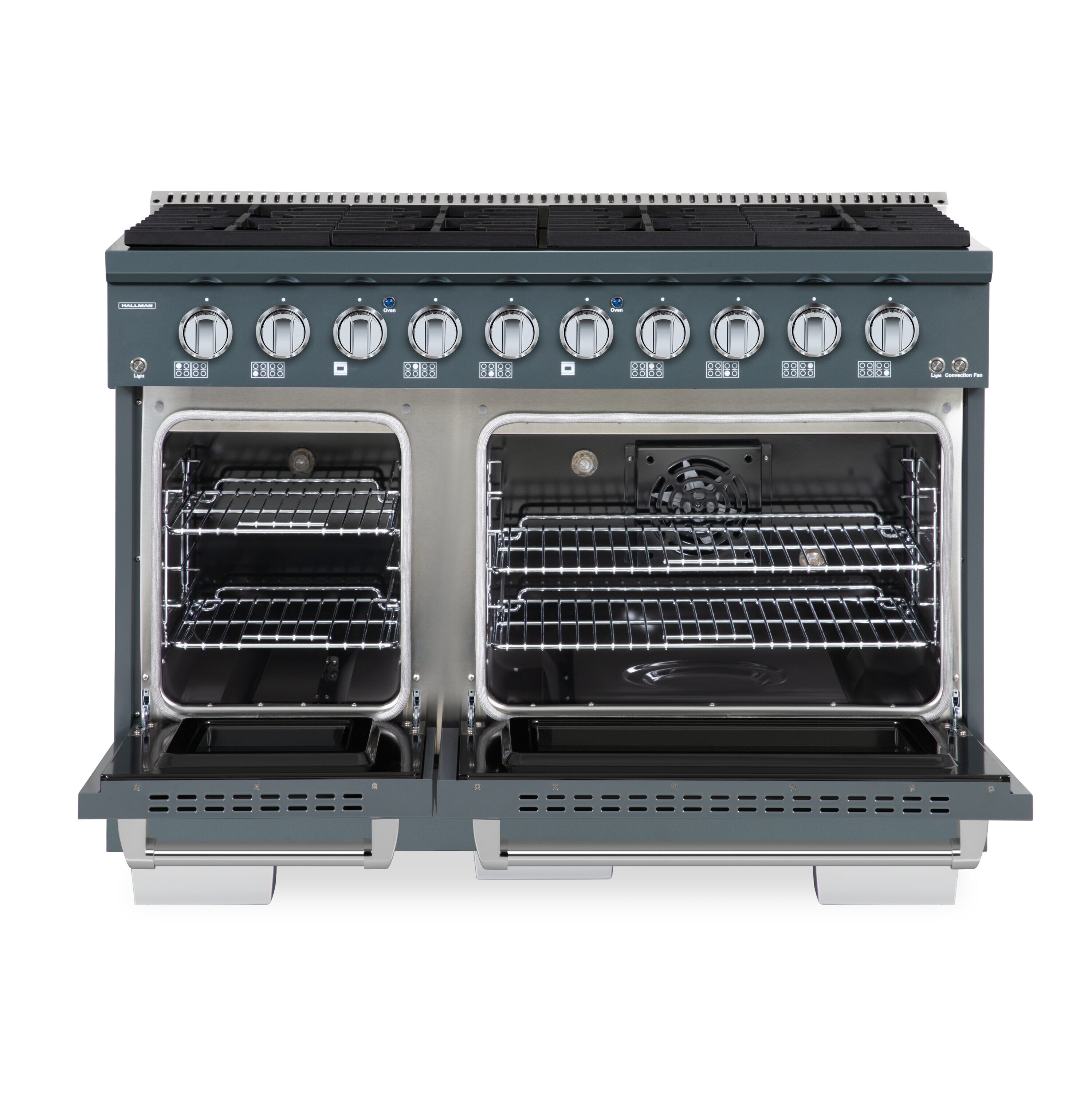 Hallman HBRG48CMGR Double-Oven-Gas-Ranges - View #5